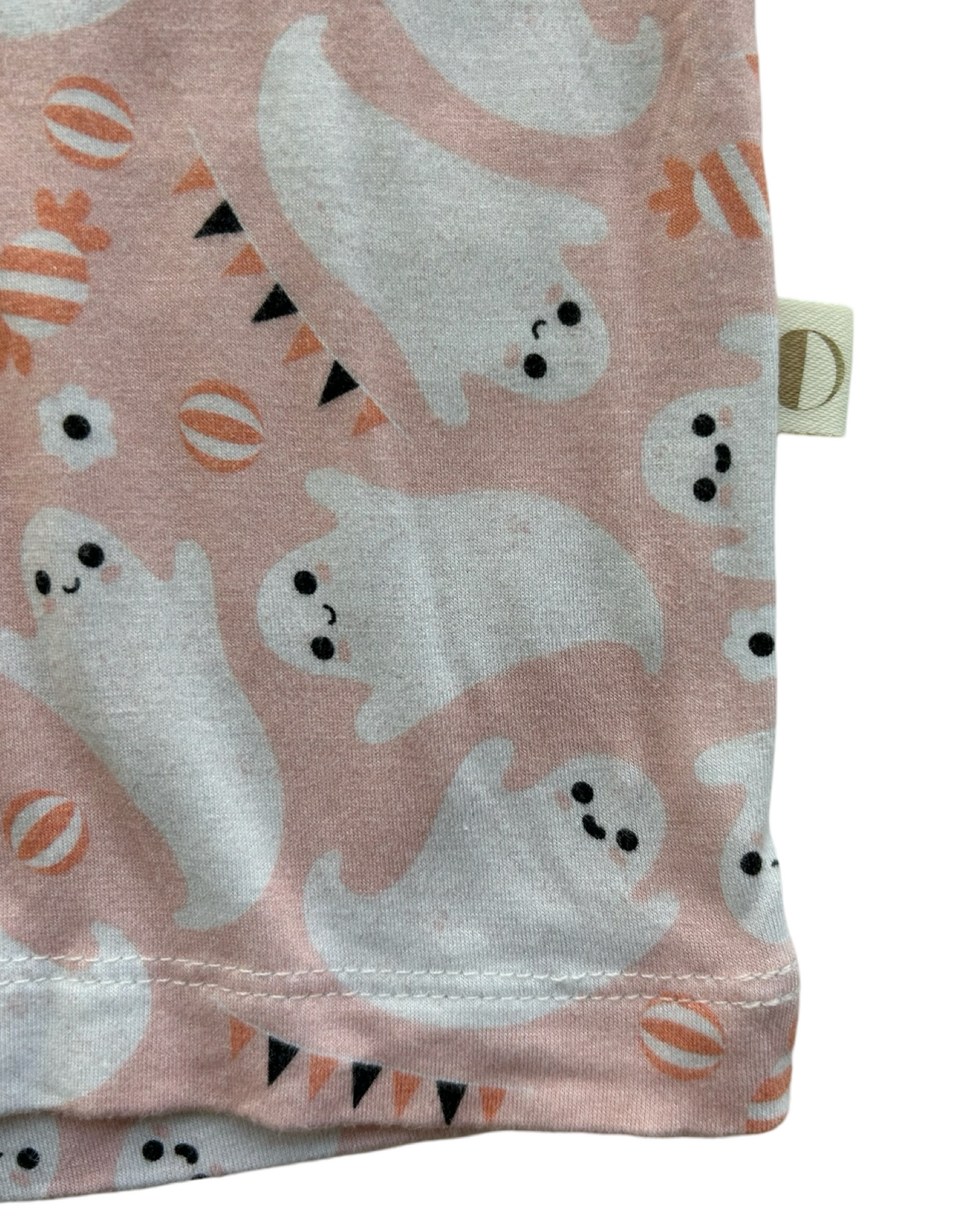 2T Toddler Girl Ollies Day Pink Bamboo Ghost Pajamas