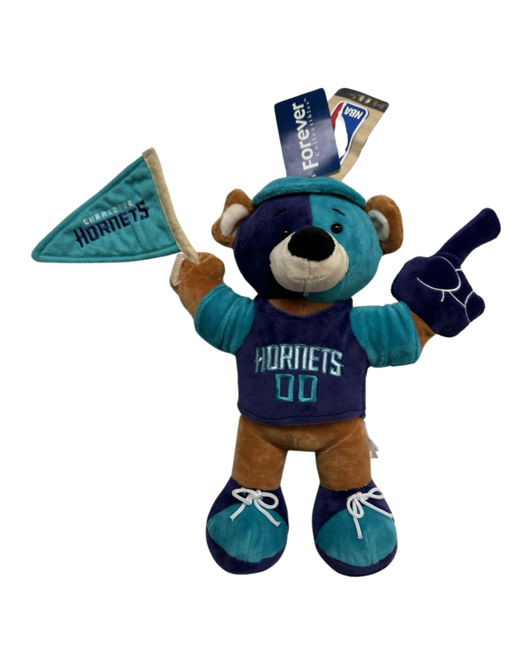 NEW CHARLOTTE HORNETS NBA 12" Teddy Bear Plush NWT