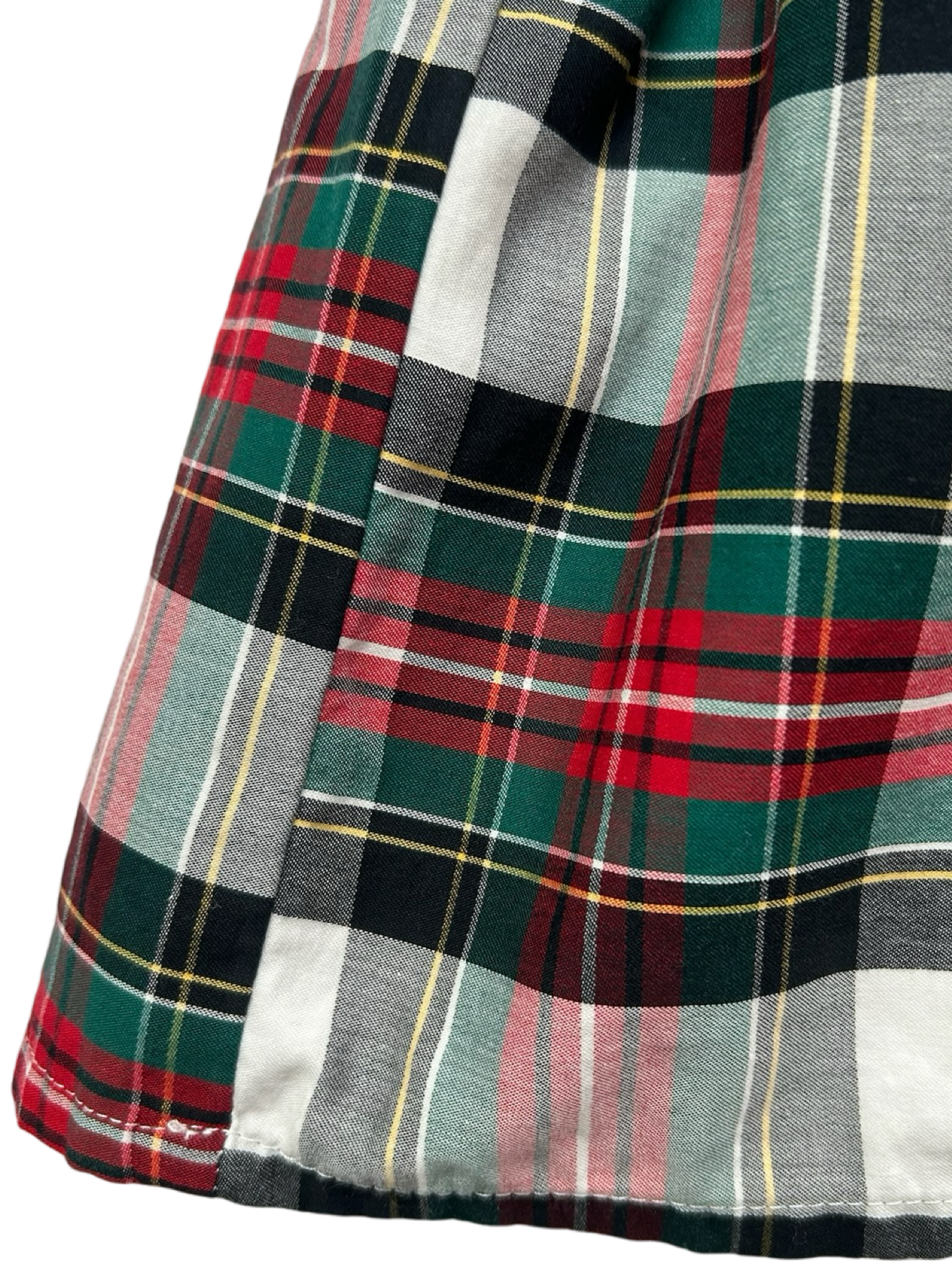 24M Baby Girls Carter’s Plaid Dress Velvet Band Bows  Short Sleeve.