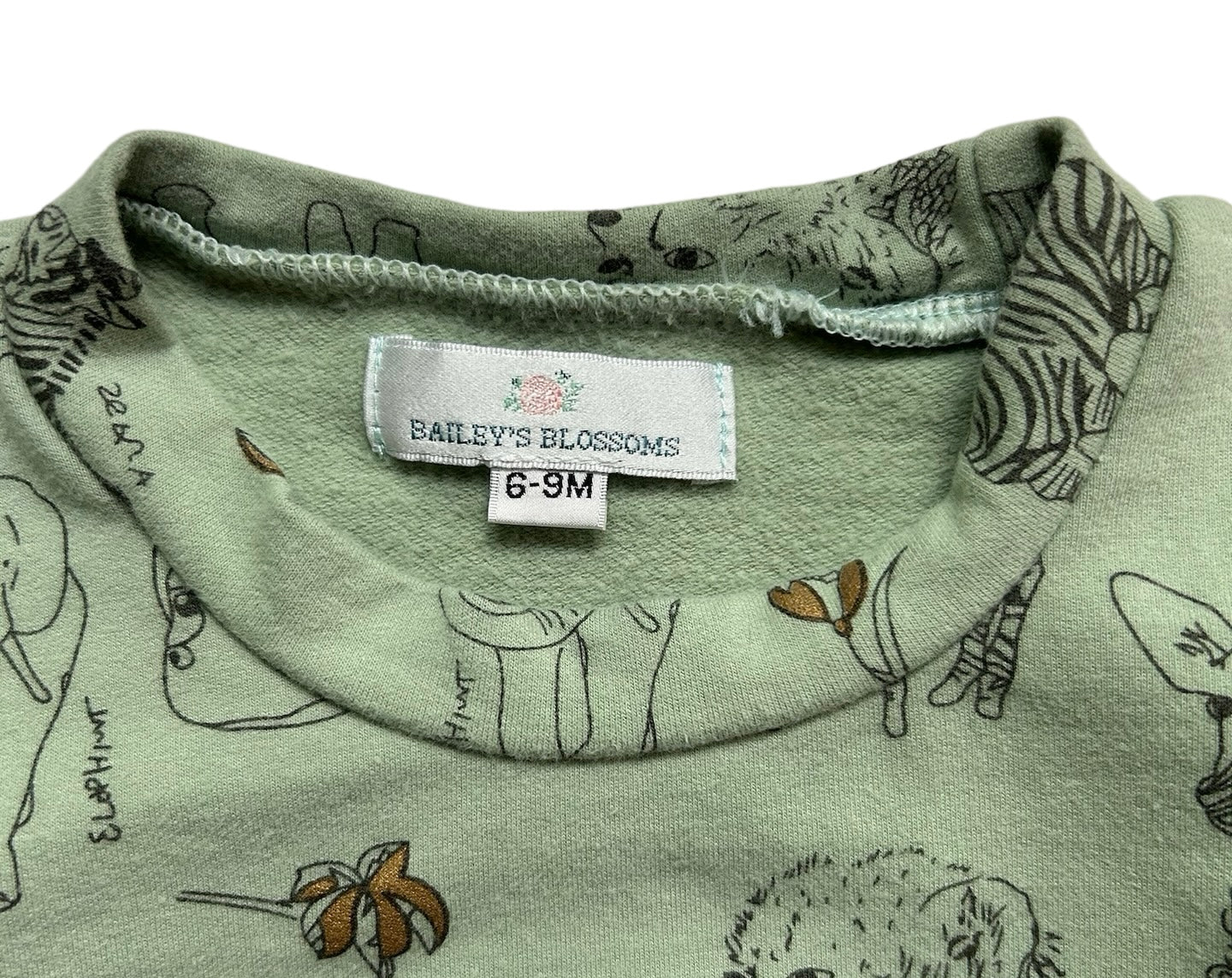 6M-9M Baileys Blossoms Baby Boy Sweater