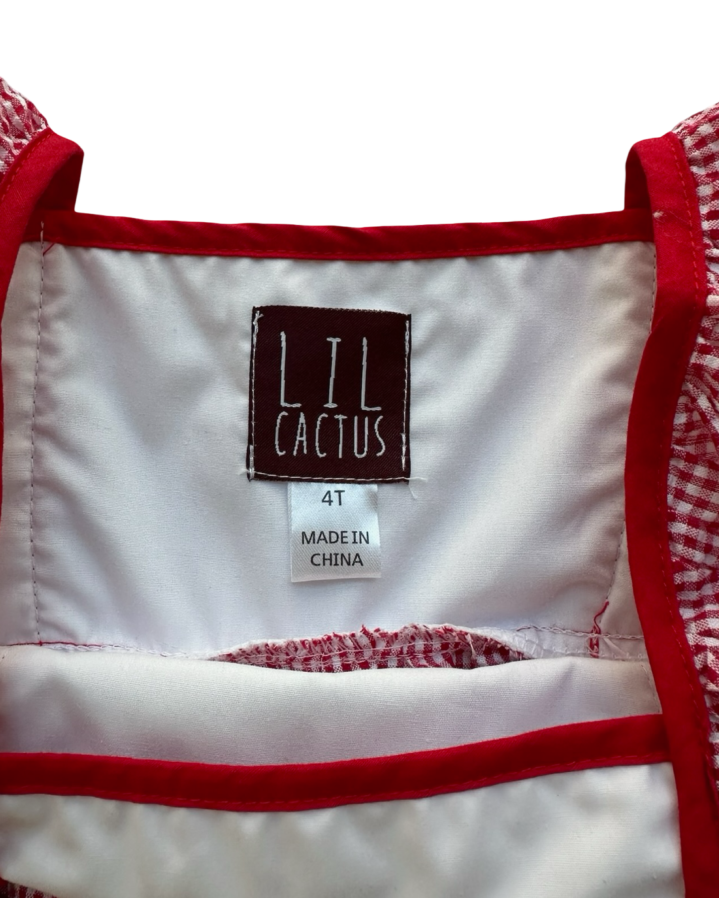 4T Toddler Girls Lil Cactus Holiday Plaid Christmas Tree Dress