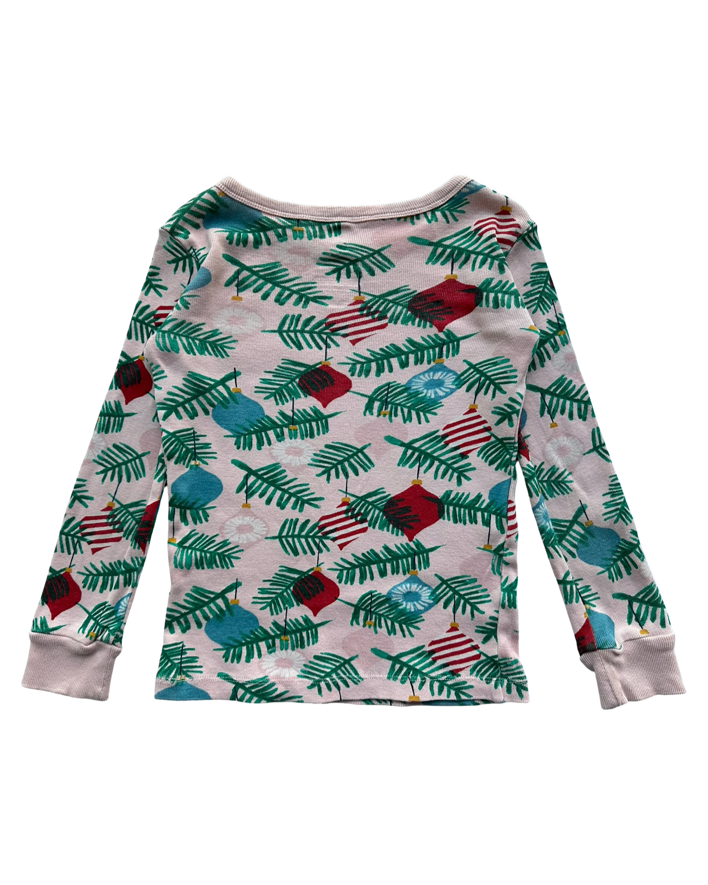 4T Toddler Girls Gymboree Holiday Print Christmas Pajamas 2 Pieces Set.