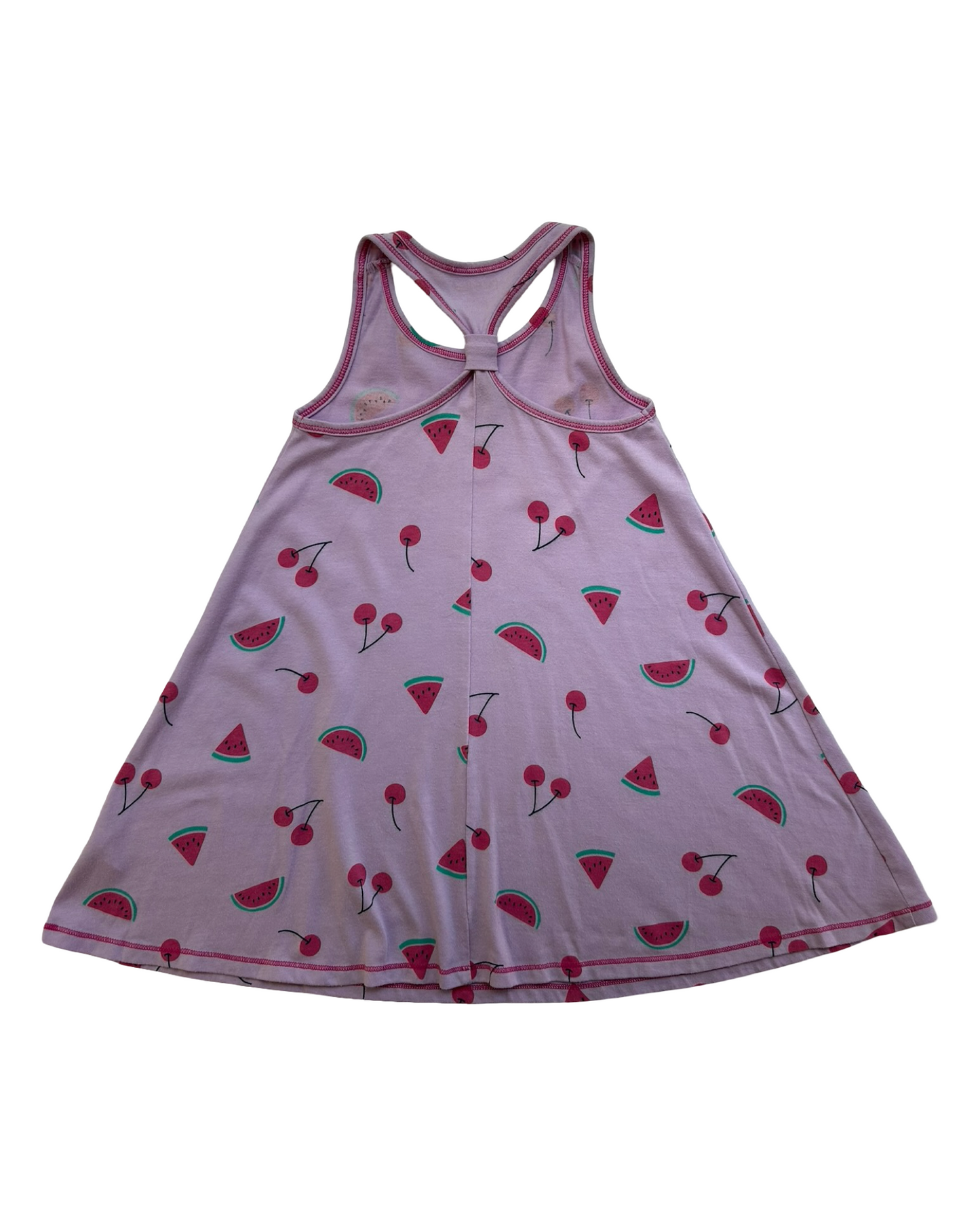 XS 4-5 Toddlers Girls Cat & Jack Watermelon 🍉 And Cherry 🍒 Sleeveless Dress.