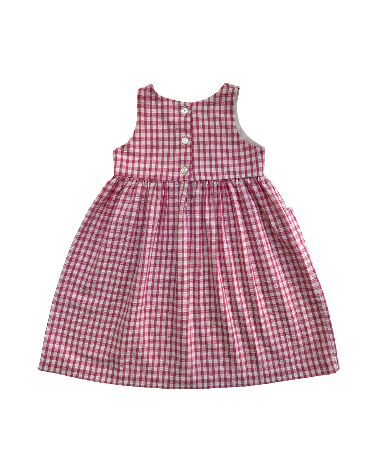 4T Toddlers Girls Kellys Kids Gingham Watermelon Themed Dress