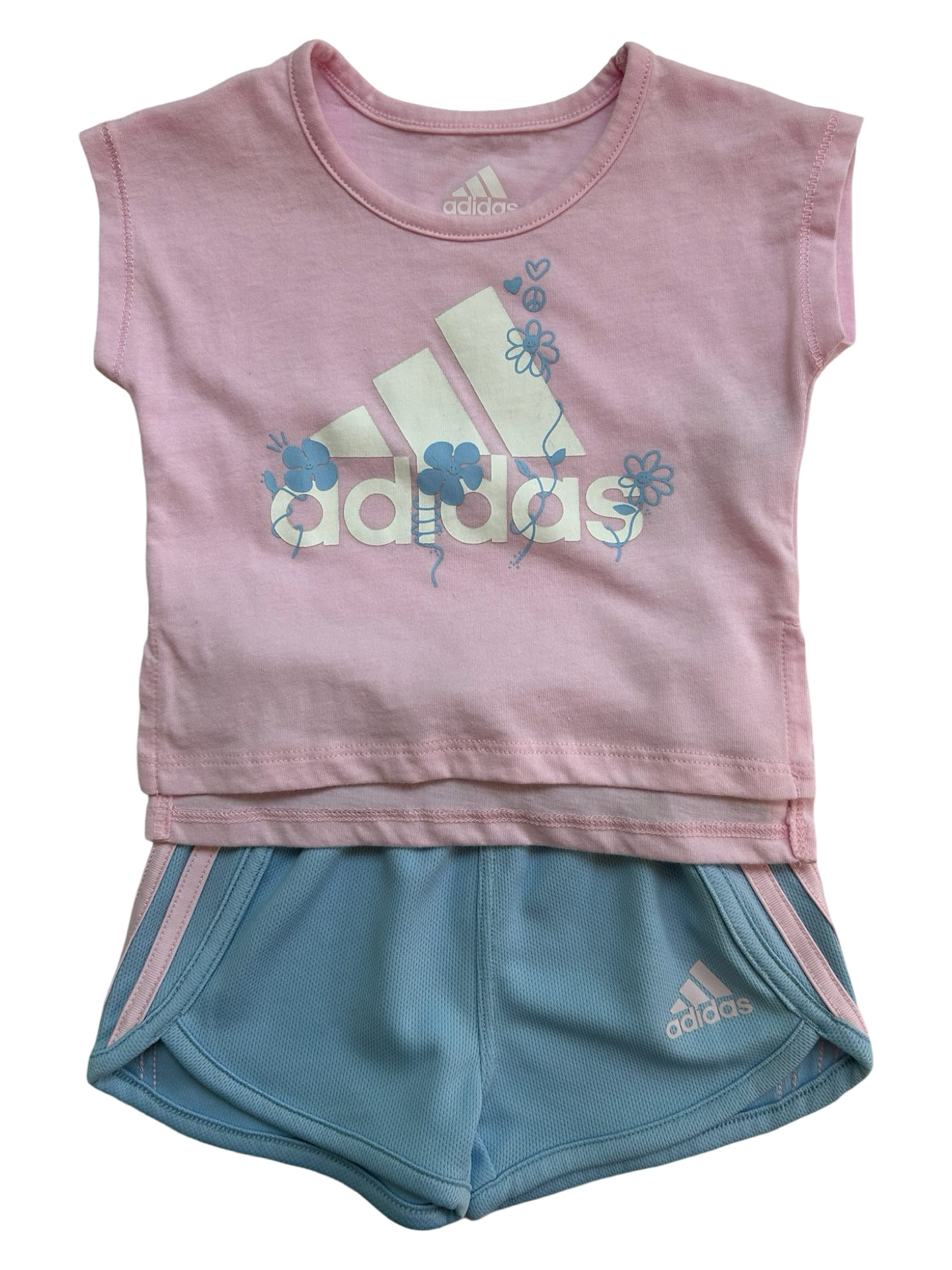 3M Months Baby Girl’s Adidas Skort / T-shirt Outfit 2 Pieces Set