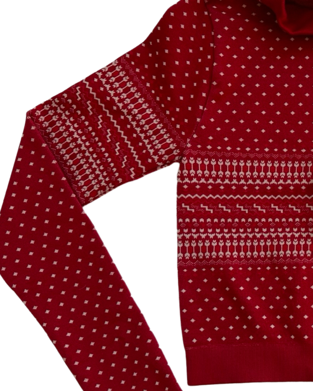 Women’s Size Small Fabletics Cardinal Red Holly Seamless Long Sleeve Shirt Top