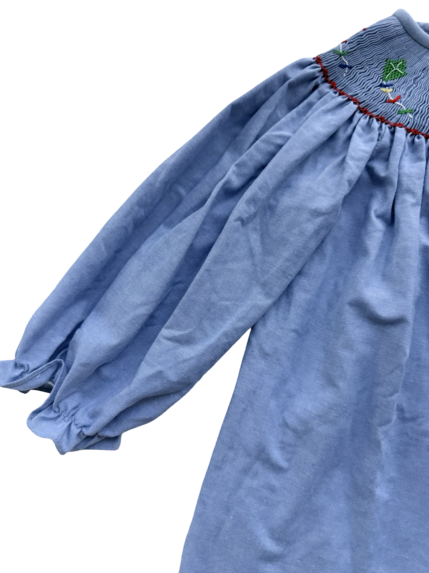 3T Toddler Girl Amanda Remembered Blue Smocked Kite Dress