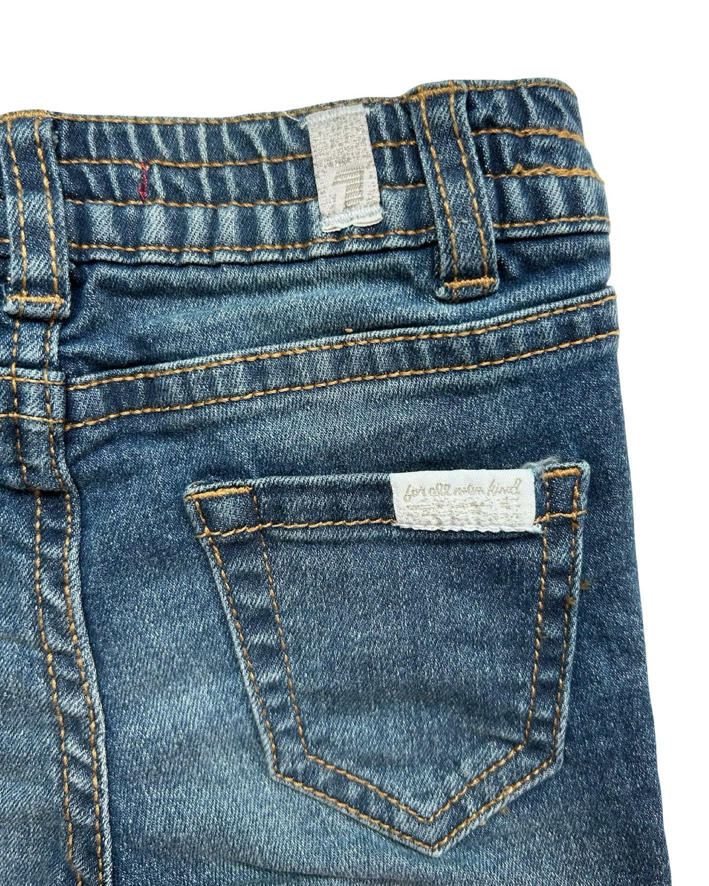 12M Baby Girls 7 For All Mankind Stretch Skinny Fit Jeans NWT.