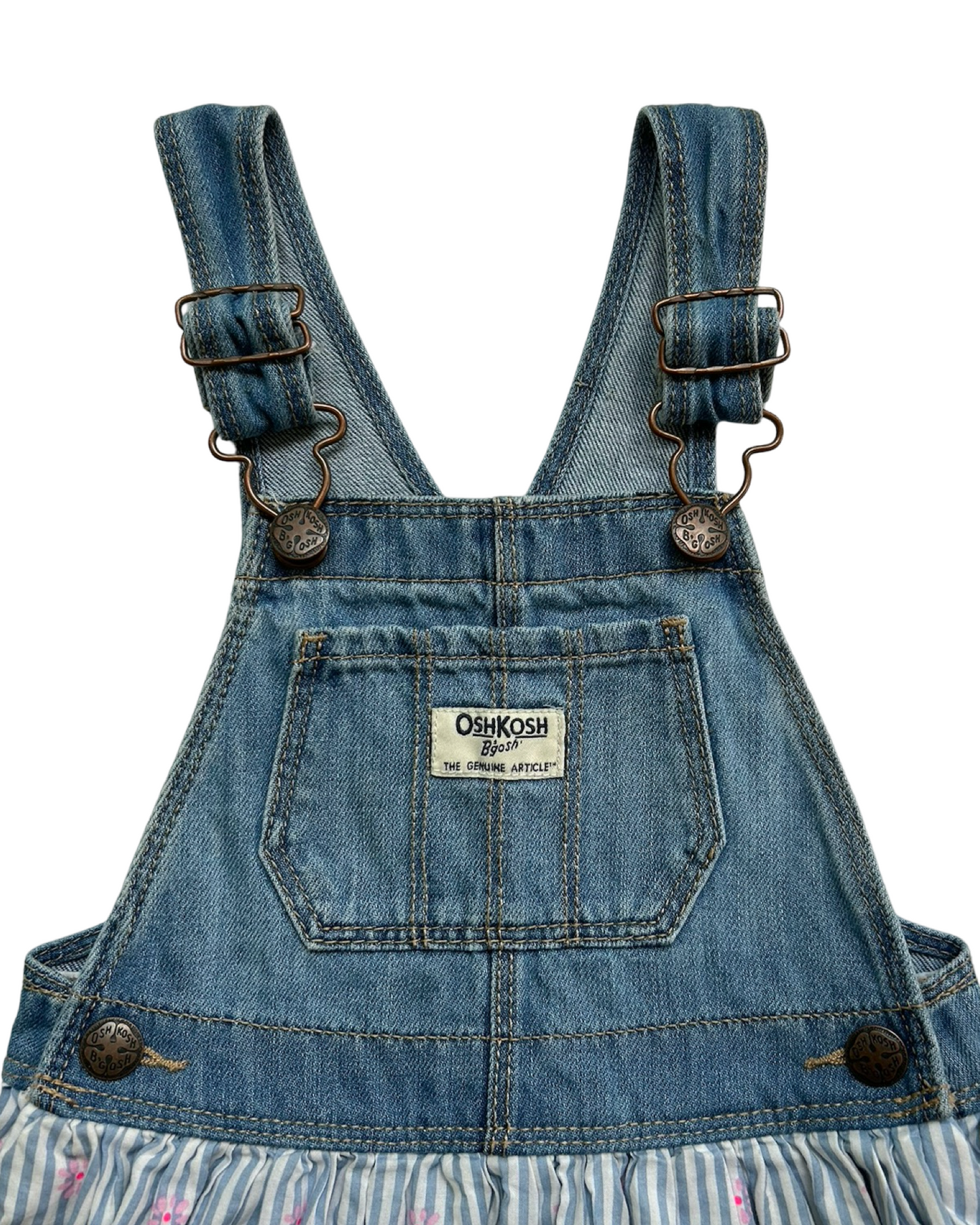 2T Toddler Girl OshKosh B’Gosh Jean Overall Dress