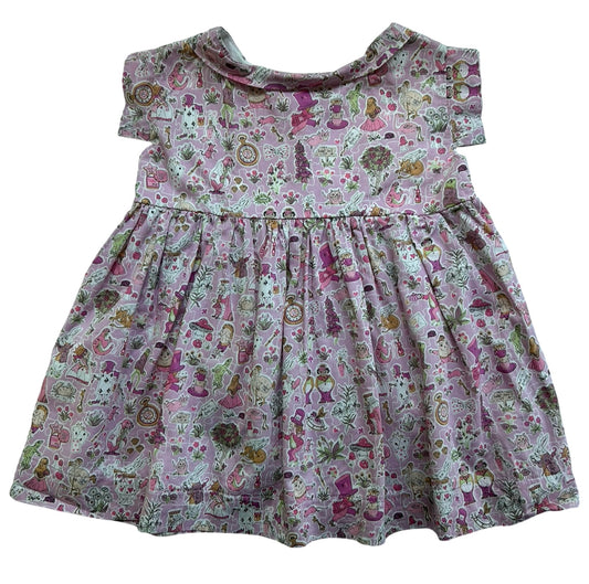 2T Toddler Baby Alice In Wonderland Dress.