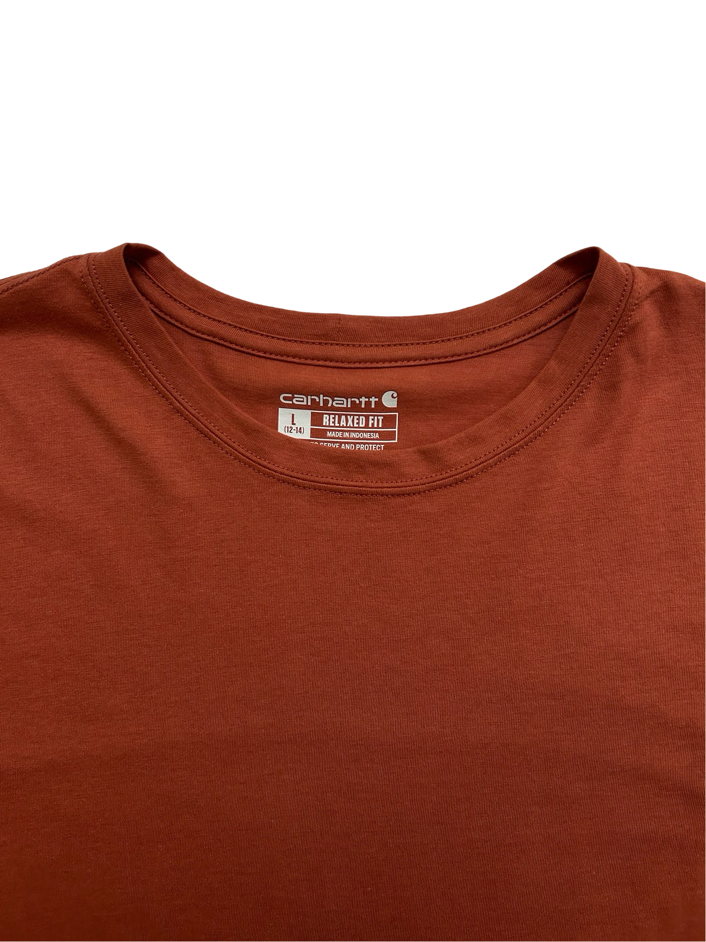 Youth Large 12/14Y Carhartt Rust Relaxed Fit T-Shirt