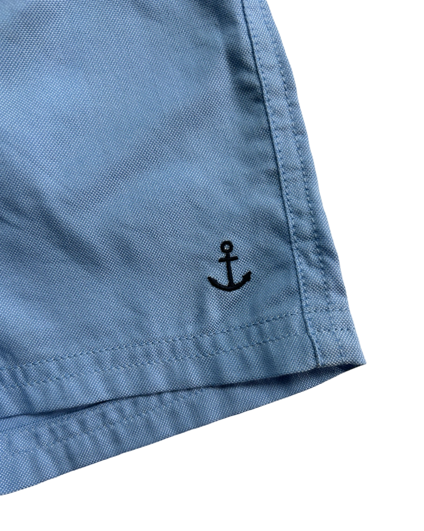 3M-6M Baby Boy Janie & Jack Blue Embroidered Anchor Shorts