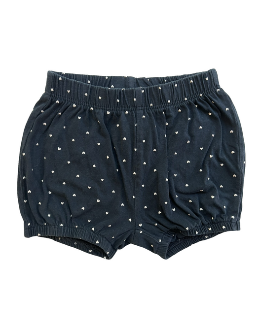 18M Baby Girls Kiabi Navy Heart Bubble Shorts