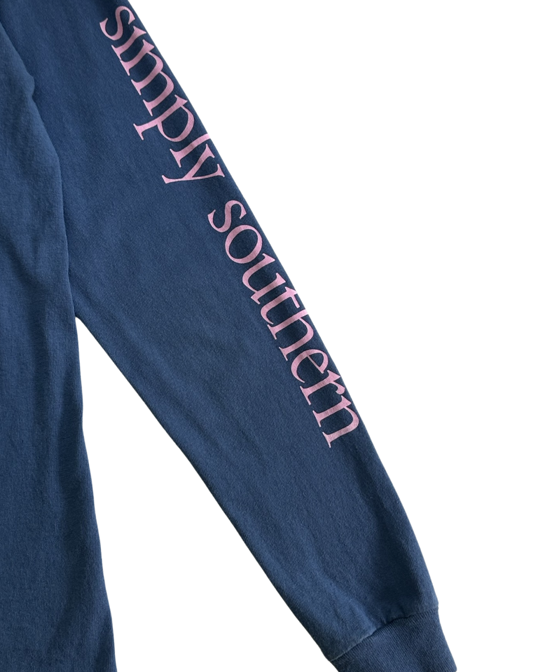Women's Small Simply Southern Blue Best Memories Are Made Outdoors Long Sleeve Shirt