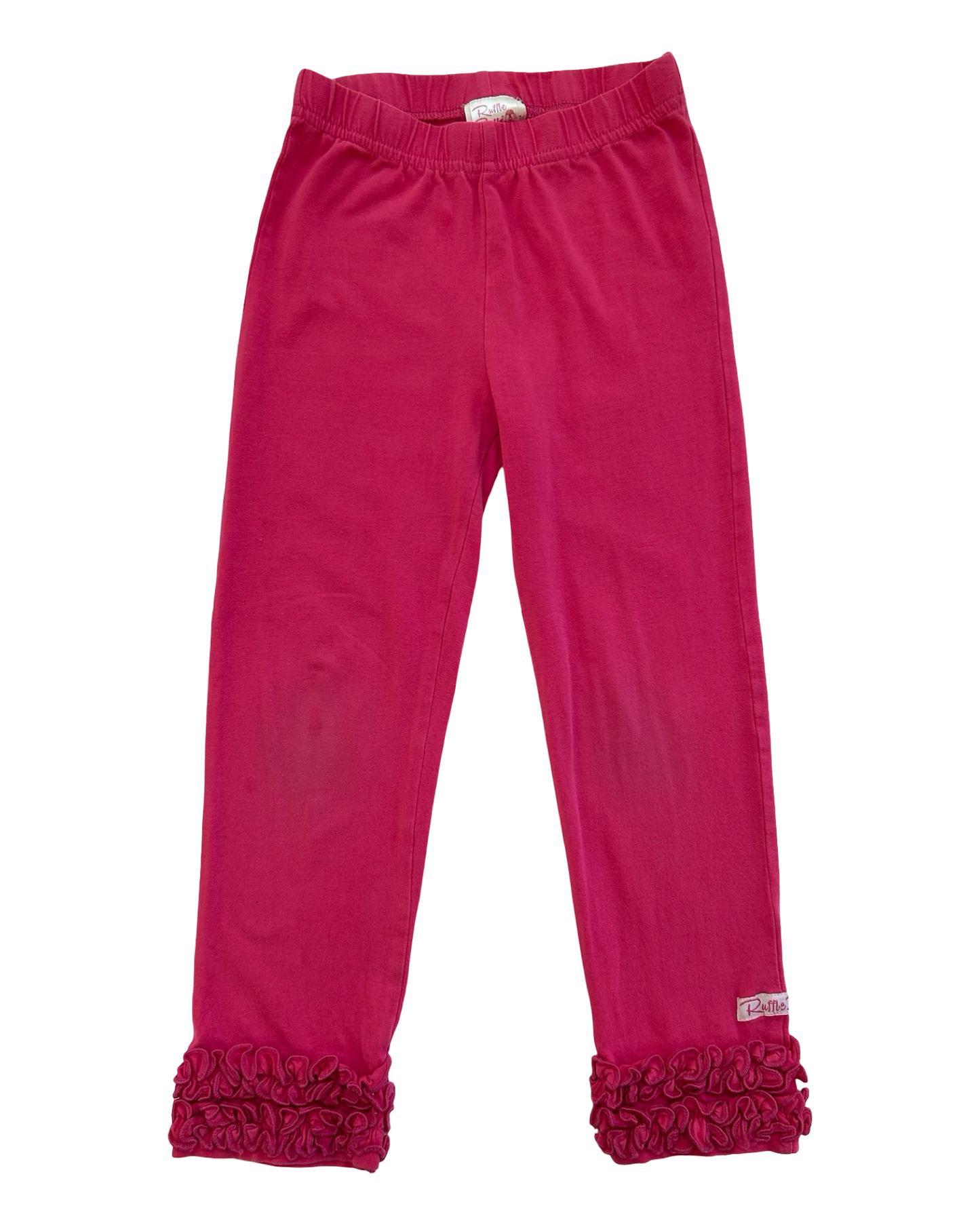 4T-5T  Toddlers Girls Ruffle ButtsRuffle Trim Leggings.