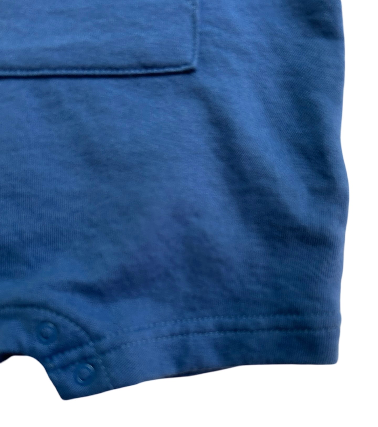 6M Baby Boys Overall Blue Design Of Sailboats Romper