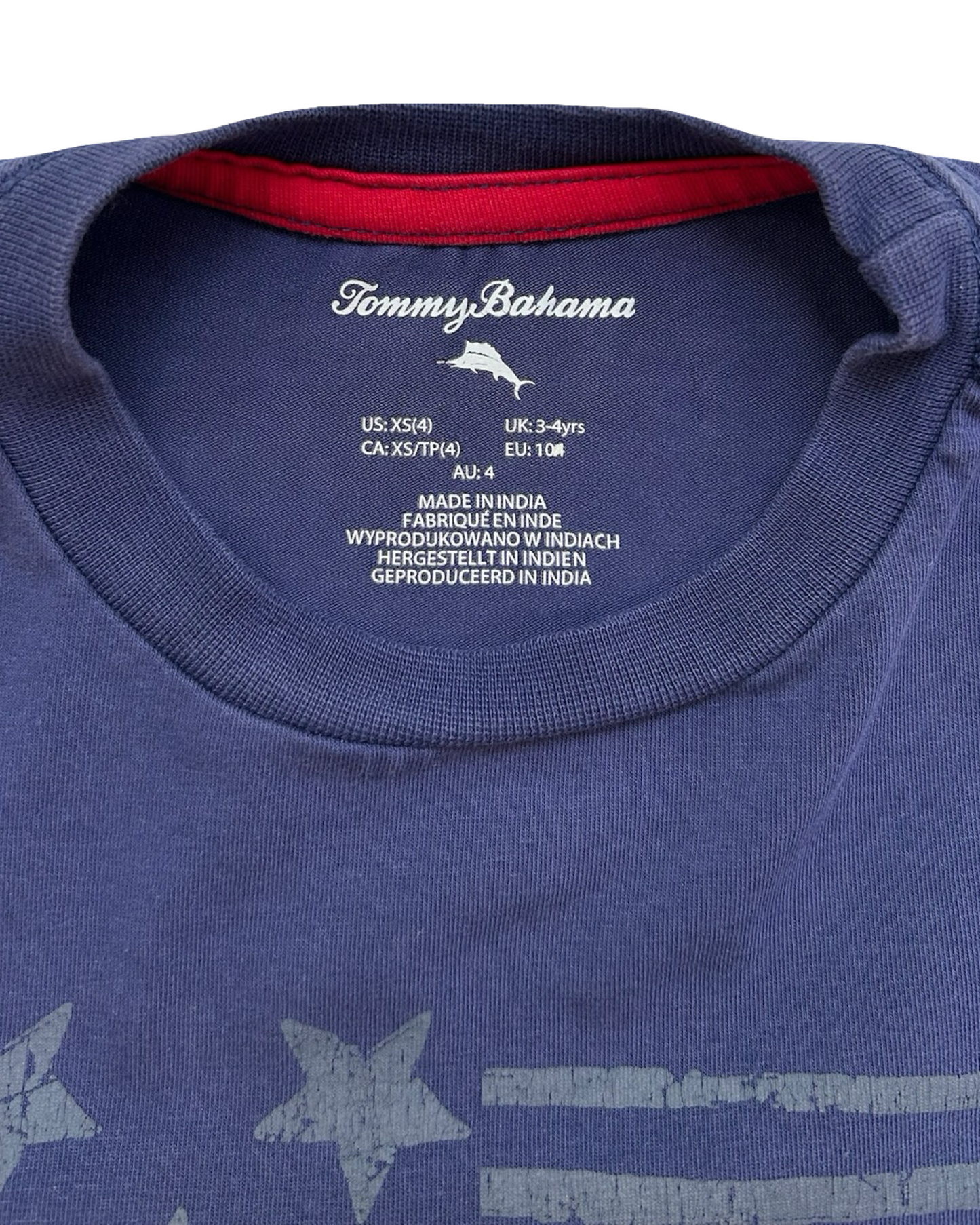 XS 4T Toddlers Boys Tommy Bahama Holiday 4Th Of July American Flag 🇺🇸 Shirt