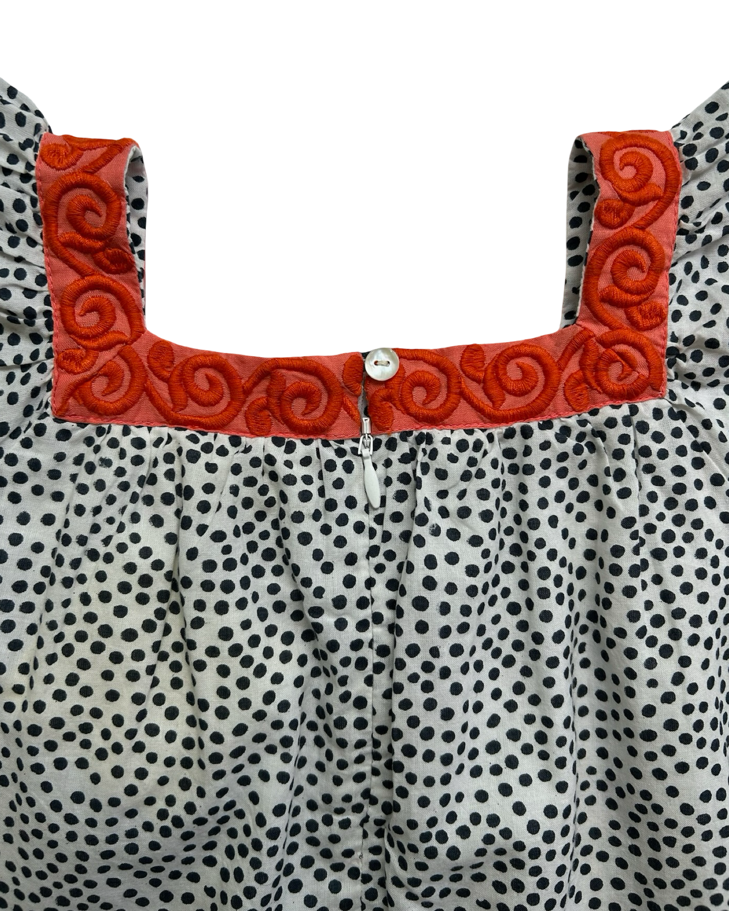 4T Toddler Girl Roller Rabbit Oceania Polka Dot Dress.