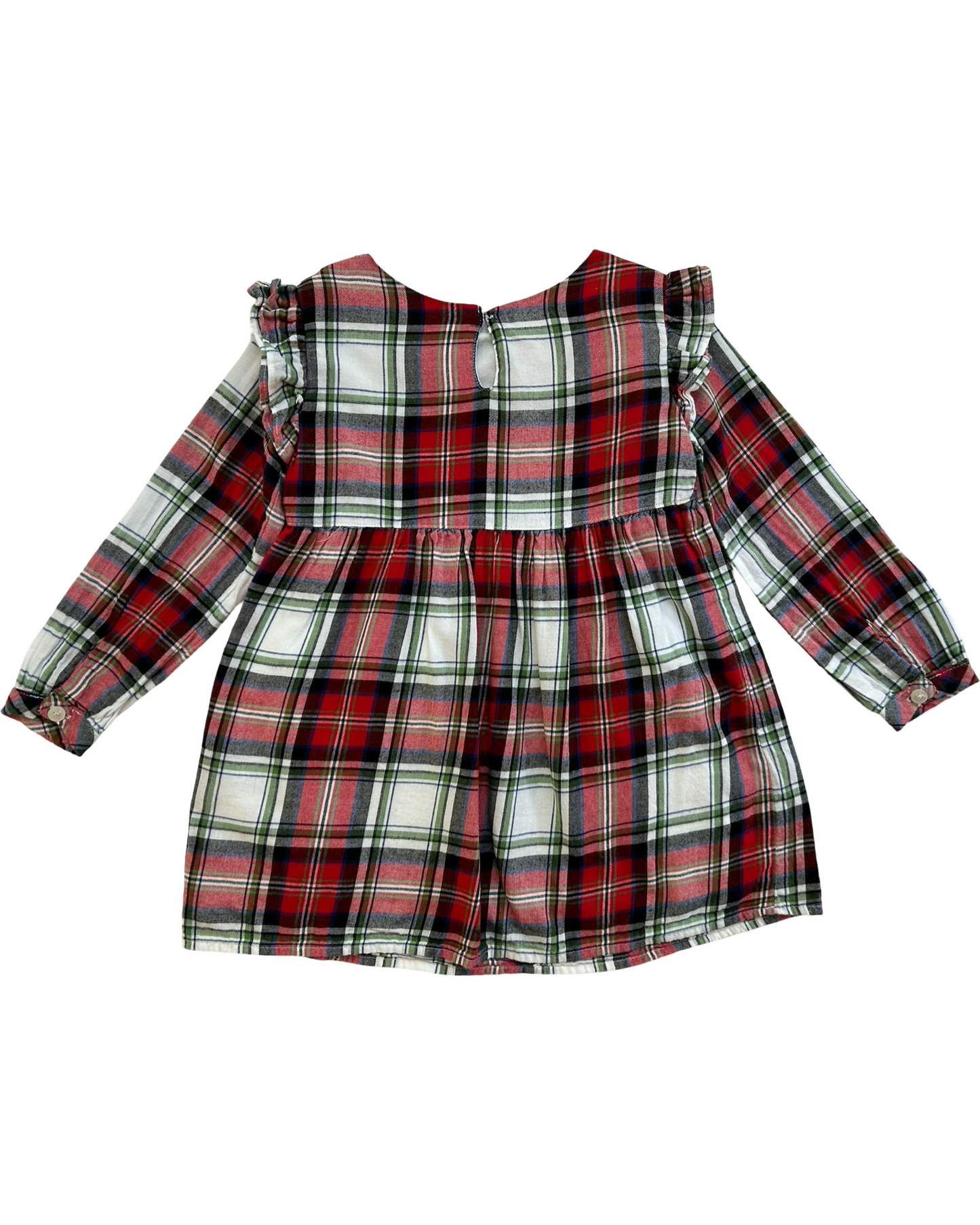 4T Toddler Girls Cat & Jack Plaid Christmas Dress
