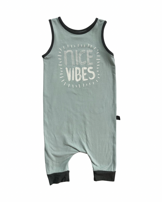 18-24M Baby Boy RAGS to Raches Nice Vibes Tank Shortie Romper