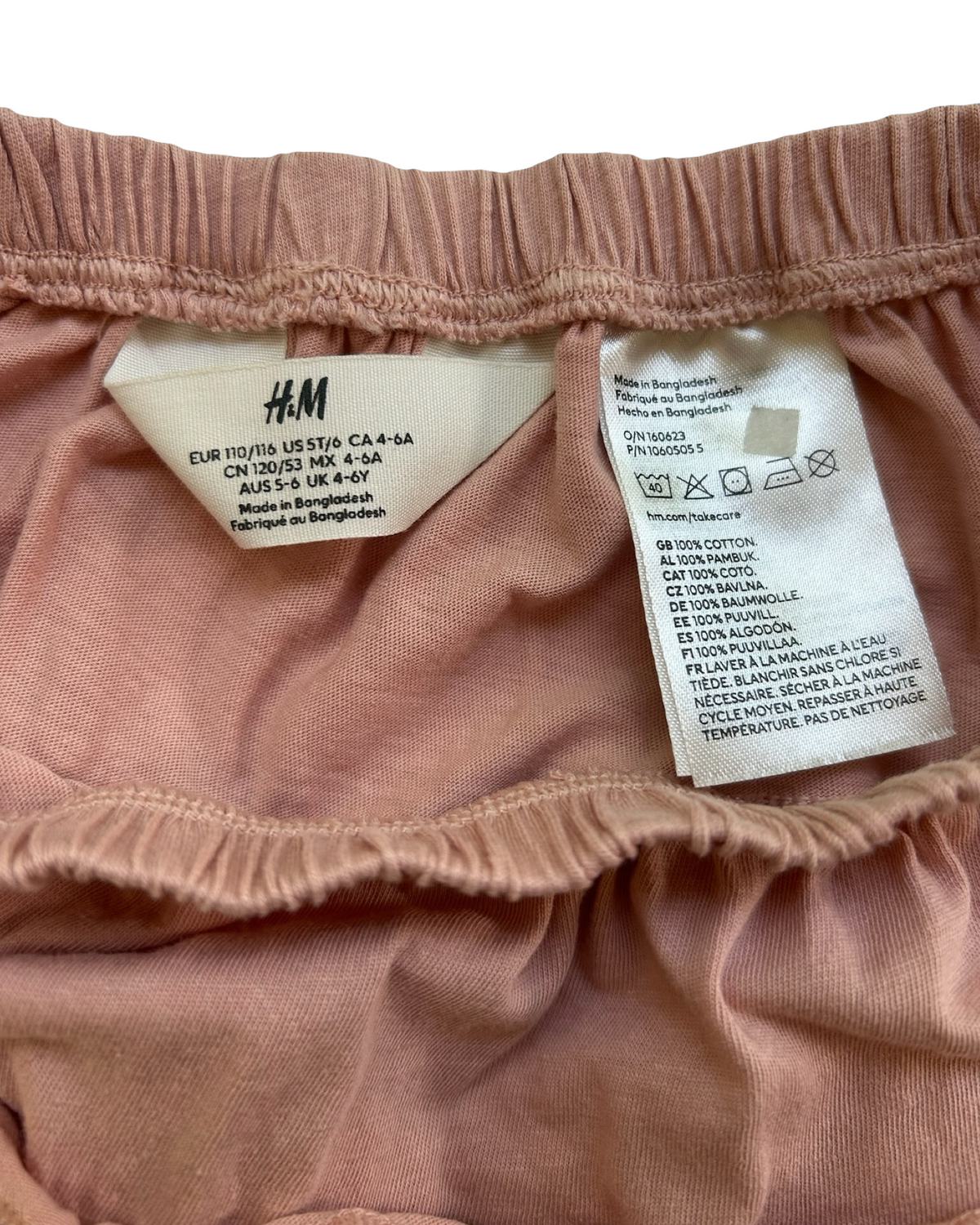 5T-6T Toddlers Girls H&M Dusty Rose Pink Skirt.