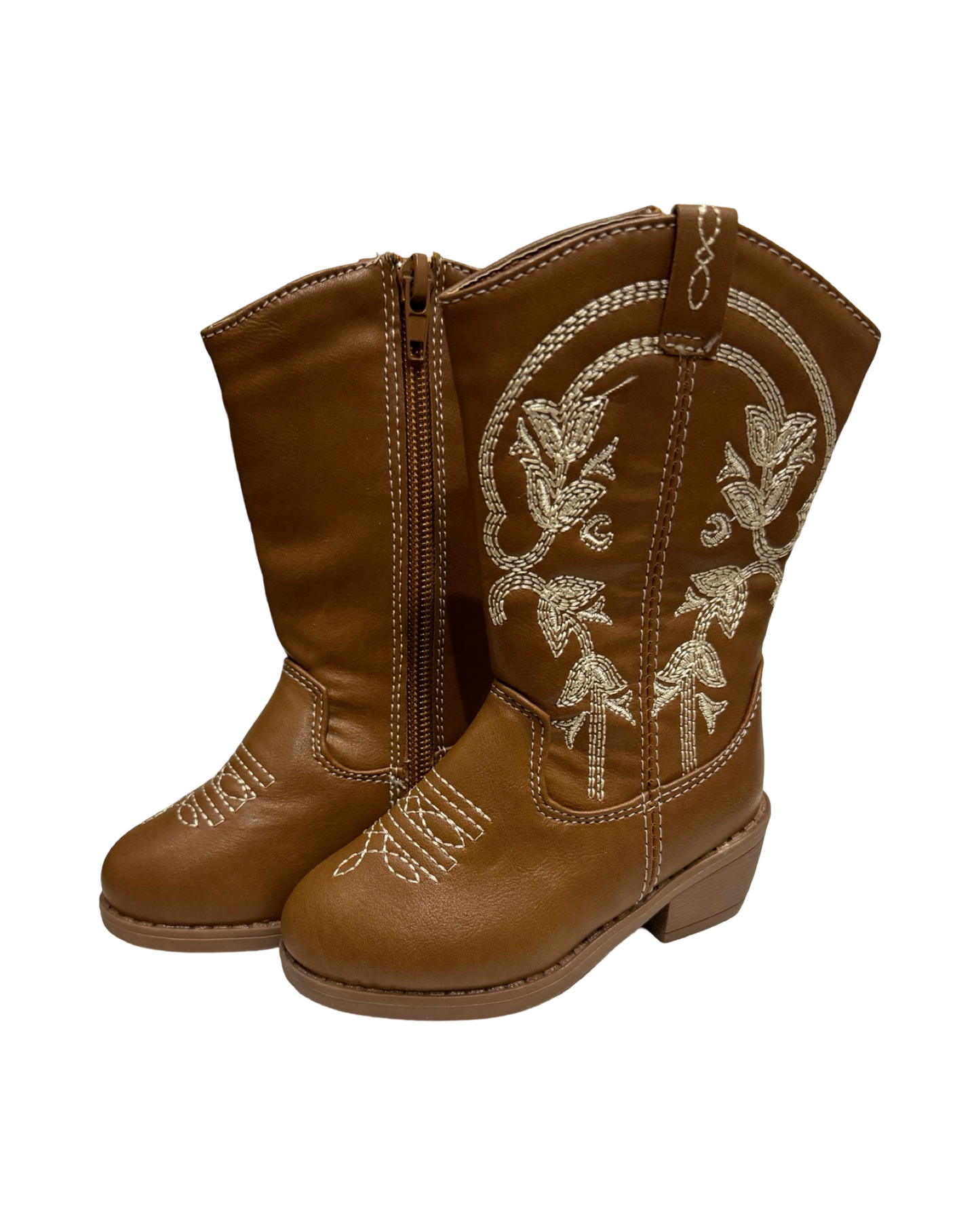 5C Toddler Girl Brown Stepping Stones Cowgirl Boots