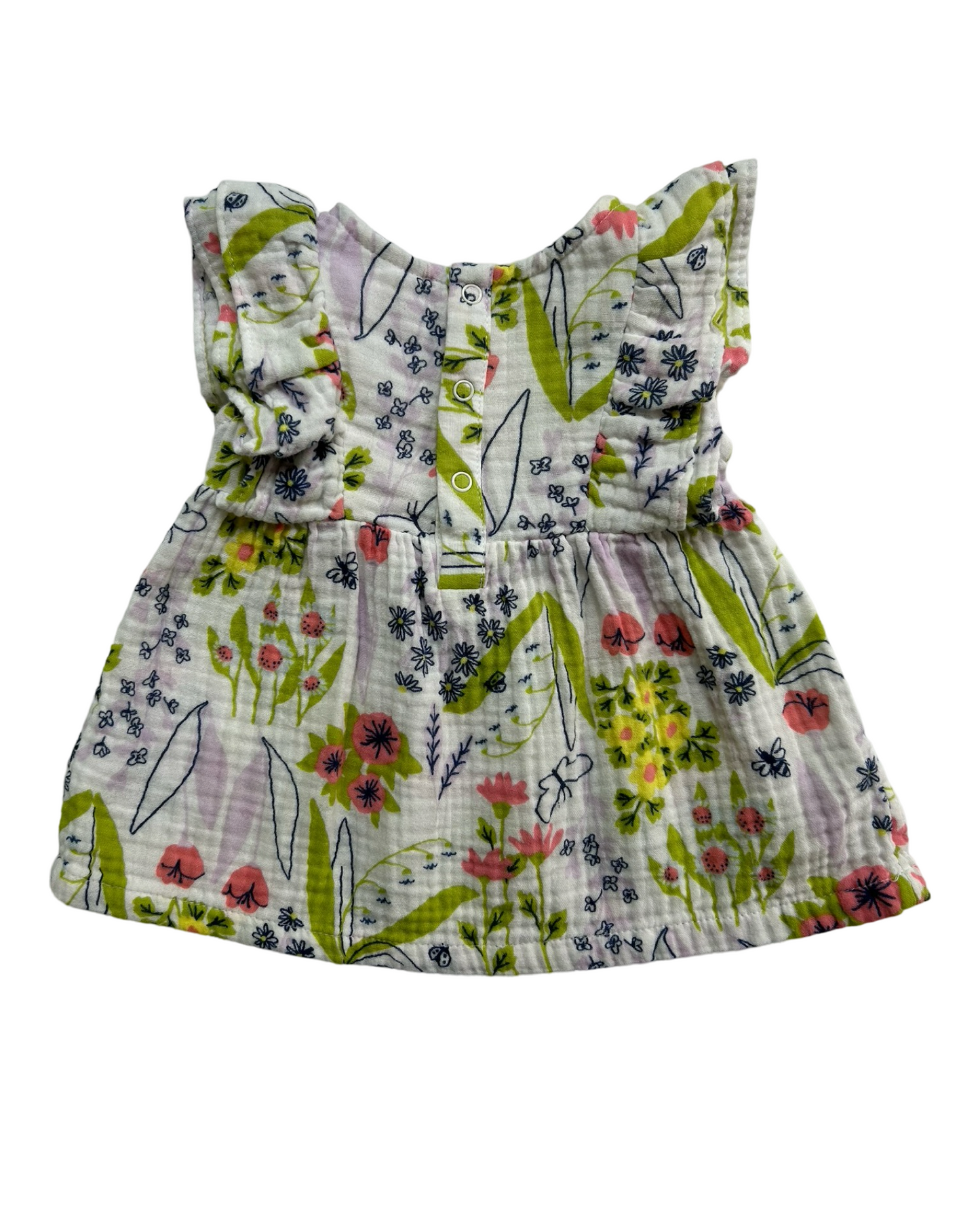 3-6M Baby Girl Cat & Jack Floral Muslin Dress