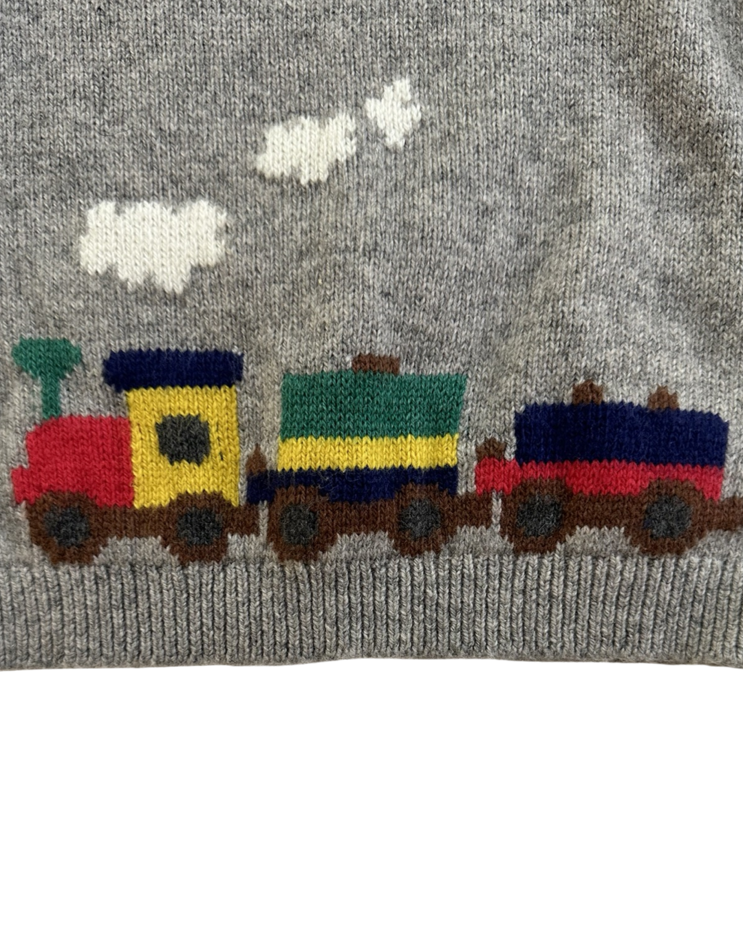 6-12M Baby Boy Baby Boden Train Sweater Set