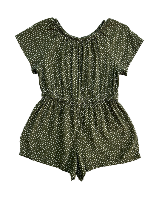 2T Toddlers Girls Old Navy Flutter Sleeve Cinched Waist Polka Dot Romper