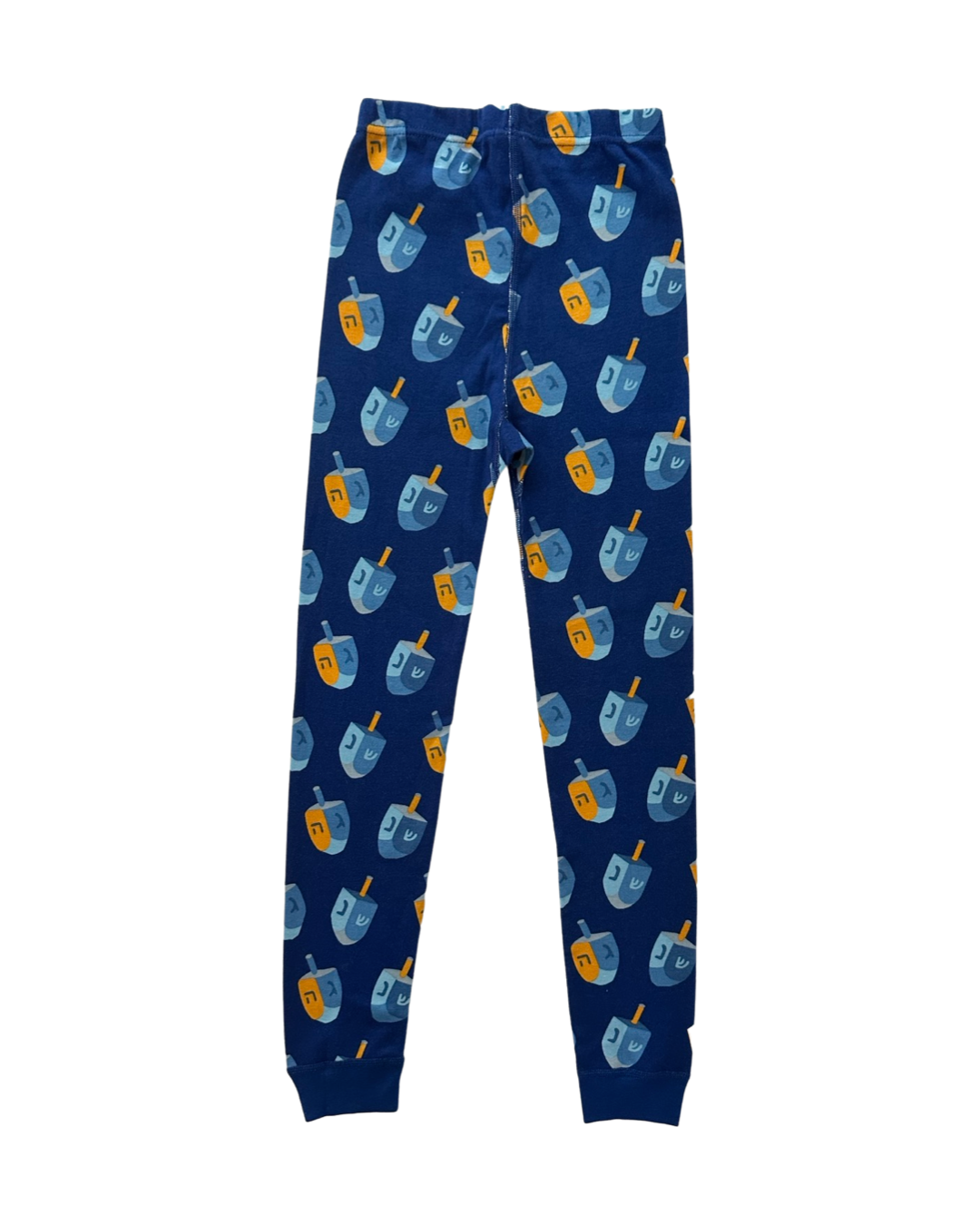 Boys / Girls Size 8Y Youth Hanna Andersson Blue Hanukah Dreidel PJs