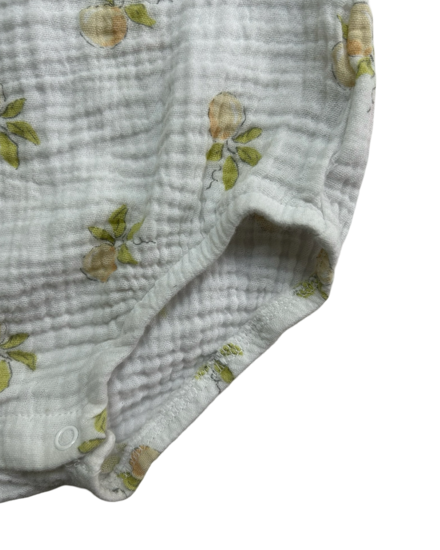 3-6M Baby Girl Kyle & Deena Muslin Peaches Bubble Romper