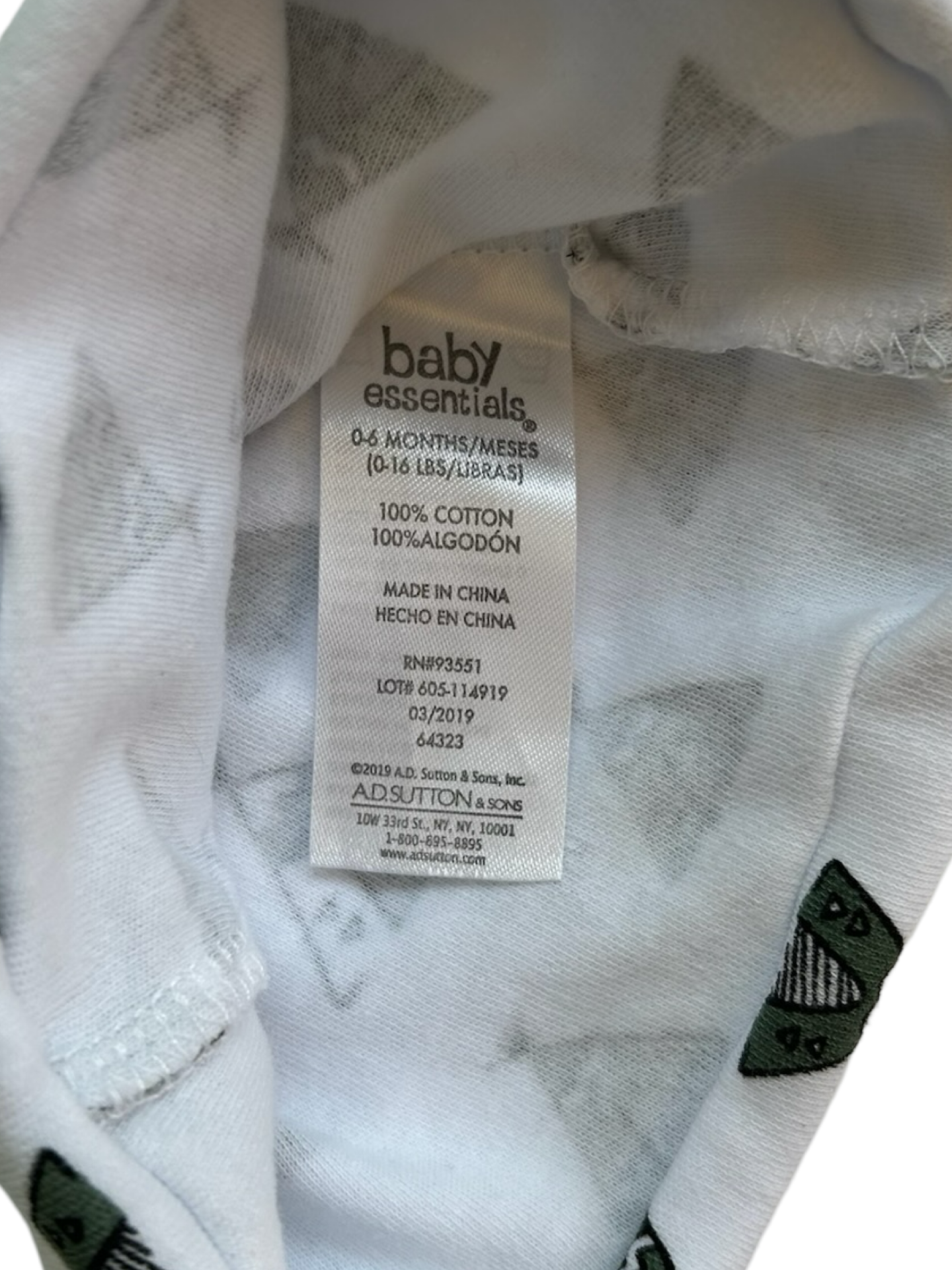 0-6M Baby Girl’s - Boy’s (UNISEX) Baby Essentials Pjs 2 Pieces Set.