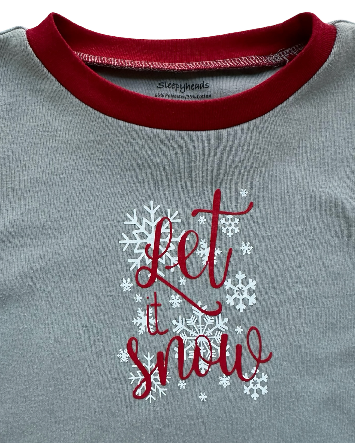 6T Toddler Girls Sleepyheads Christmas Pajama Only Top.