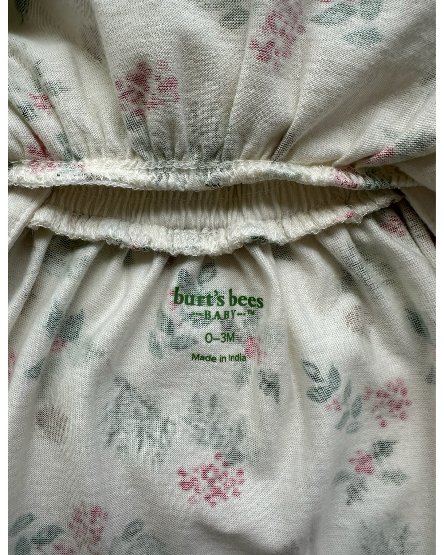 0-3M Baby Girl Burt’s Bees Nature’s Holiday Organic Cotton Dress