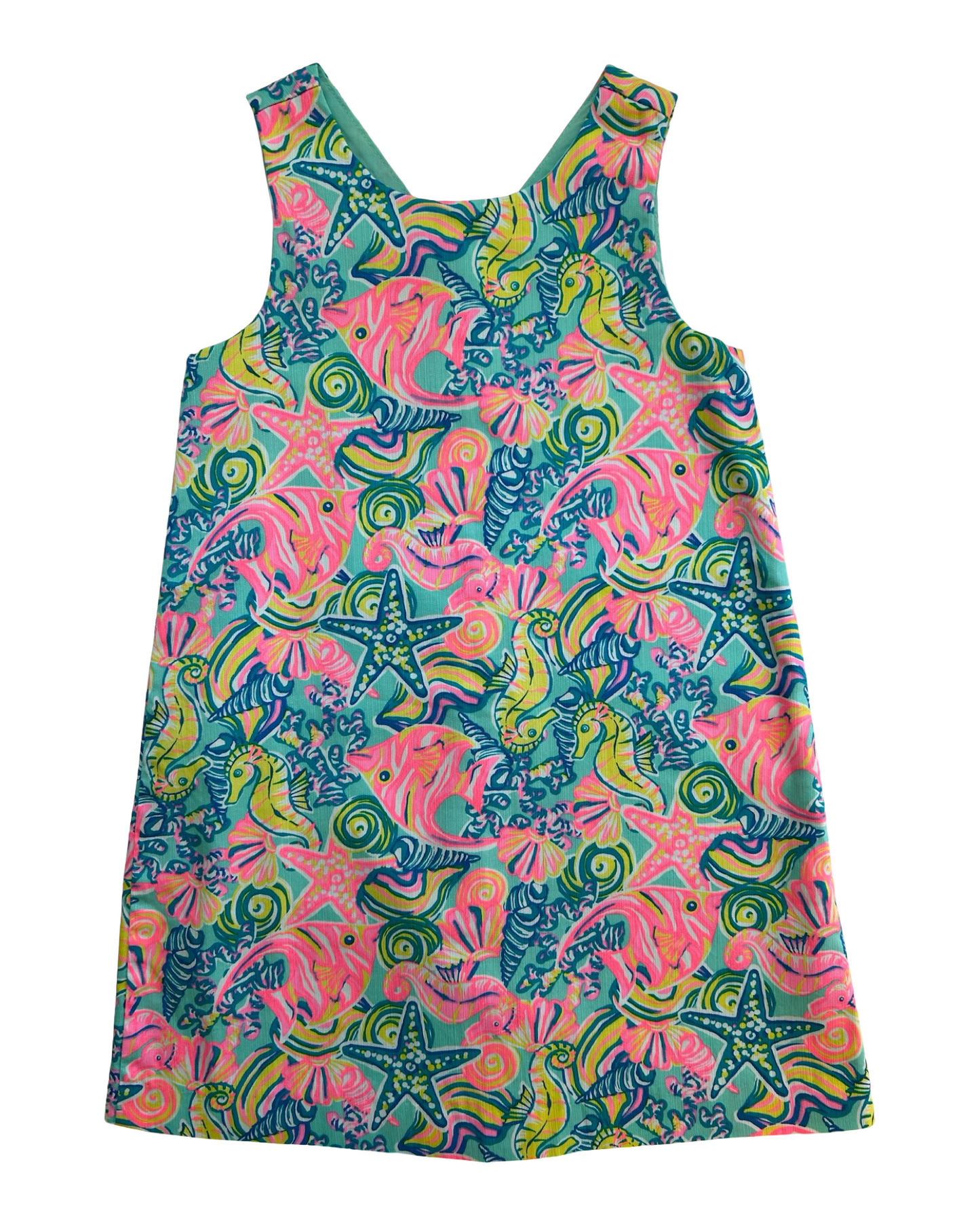 6T Toddler Girls Sigrid Olsen Kids Colorful Sea Life Print Dress