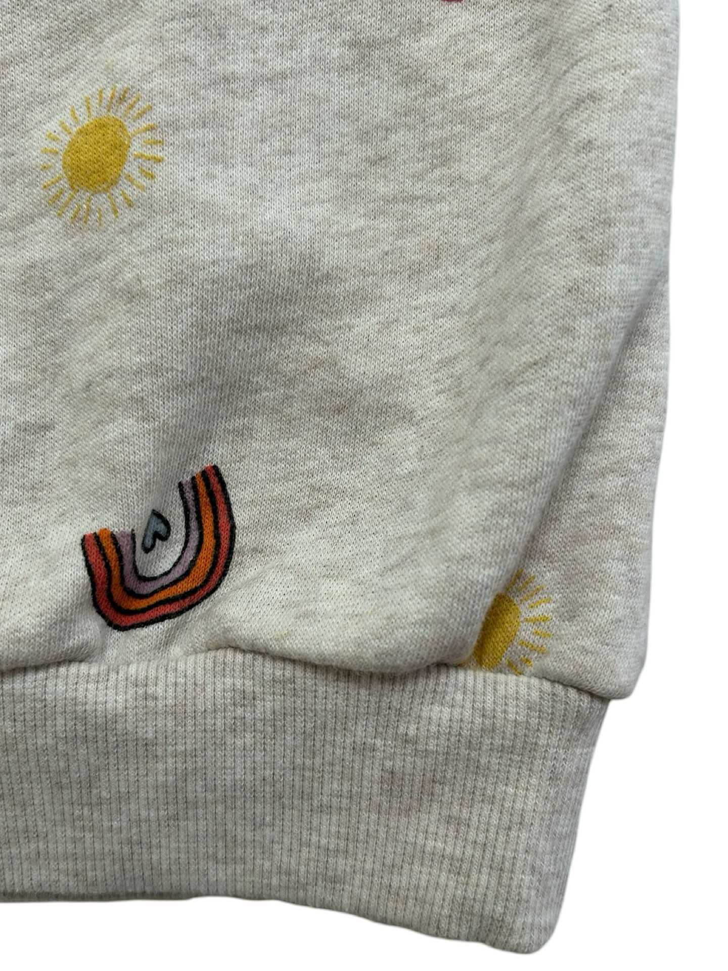 4T Toddler Girl’s Old Navy Drop-Shoulder Fleece Crew-Neck Sweatshirt ❤️ ☀️ 🌈