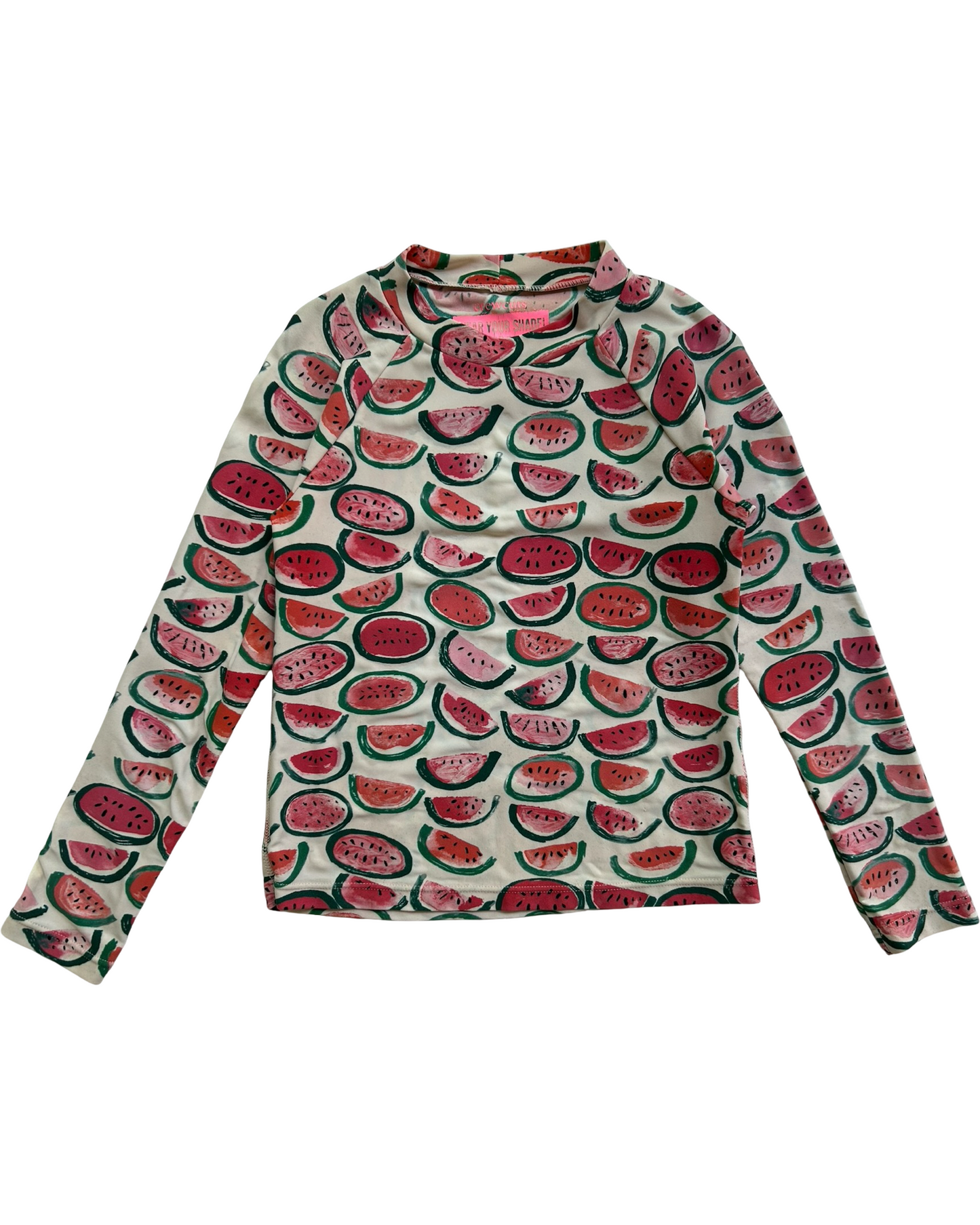 4-5 Toddlers Girls Crewcuts Watermelon 🍉 Rash Guard Swim.