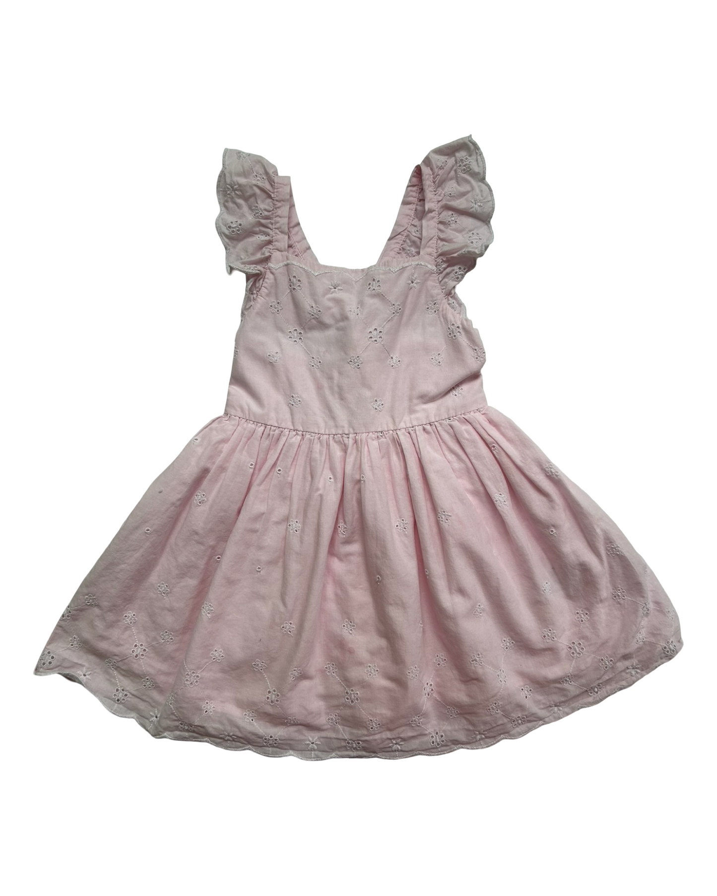 3T Toddler Girls Cat & Jack Pink Eyelets Summer Dress