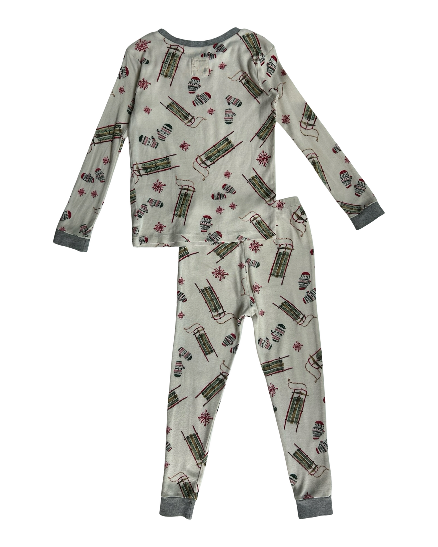 4T Toddler Girls/Boys (UNISEX) Burt’s Bees Kids Winter Christmas Organic Cotton 2 Piece Pjs Set