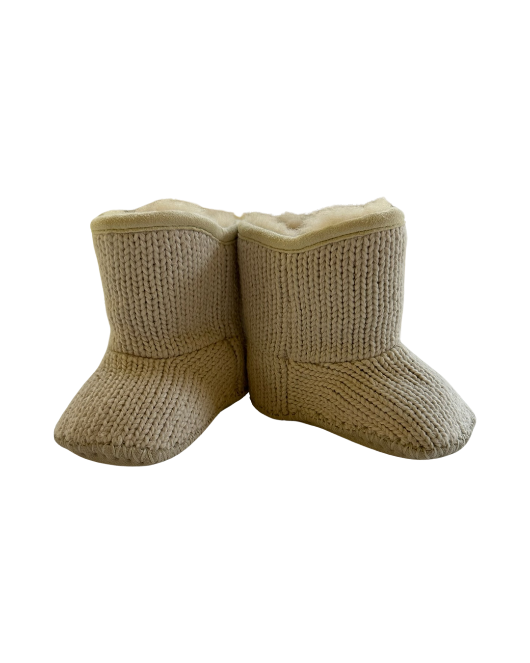 0/1C Baby Girl Cream  Knit UGG Baby Snow Boots