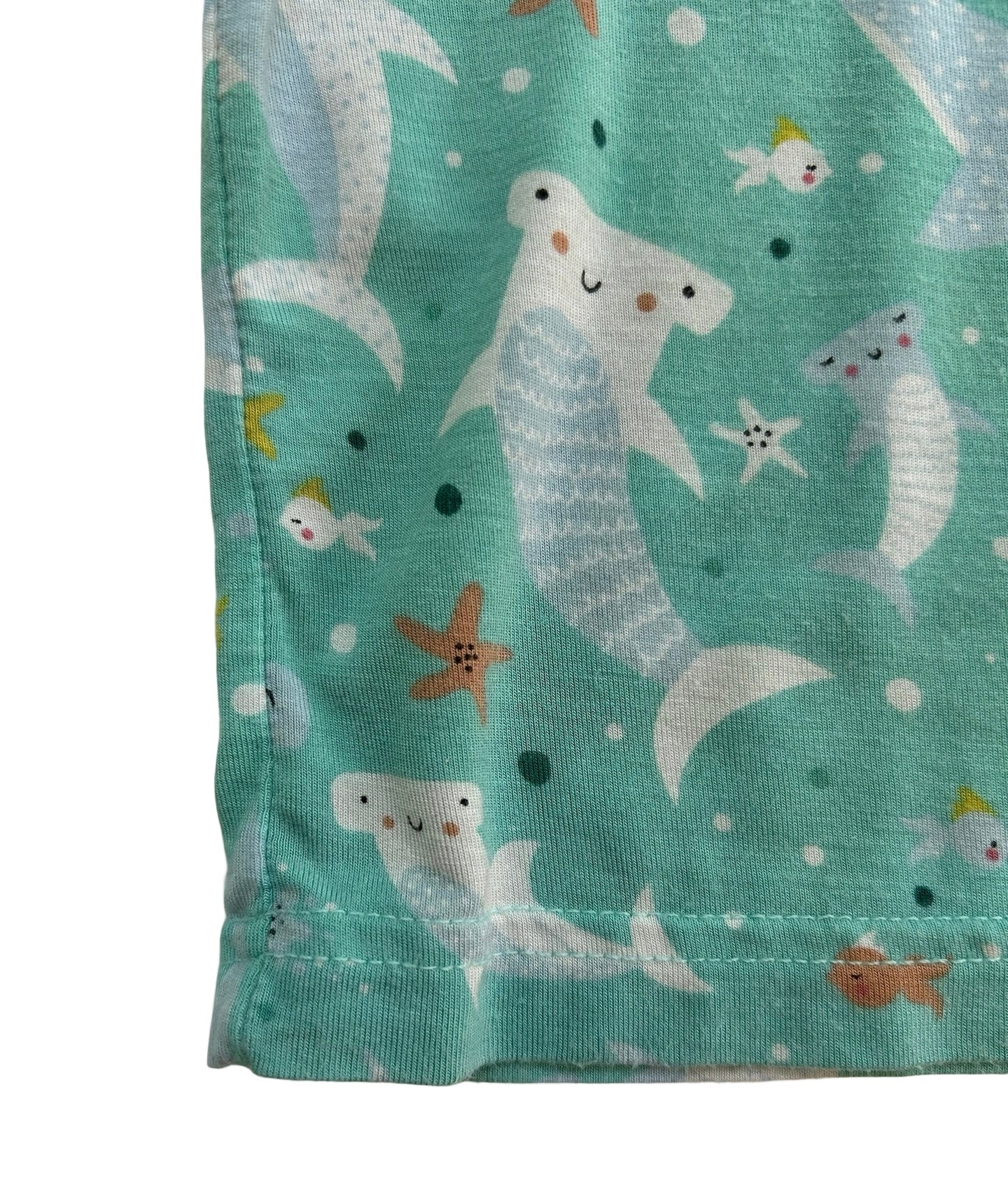2T Toddler Boy Little Sleepies Bamboo Shark Soiree Long Sleeve Shirt PJs, One Piece.