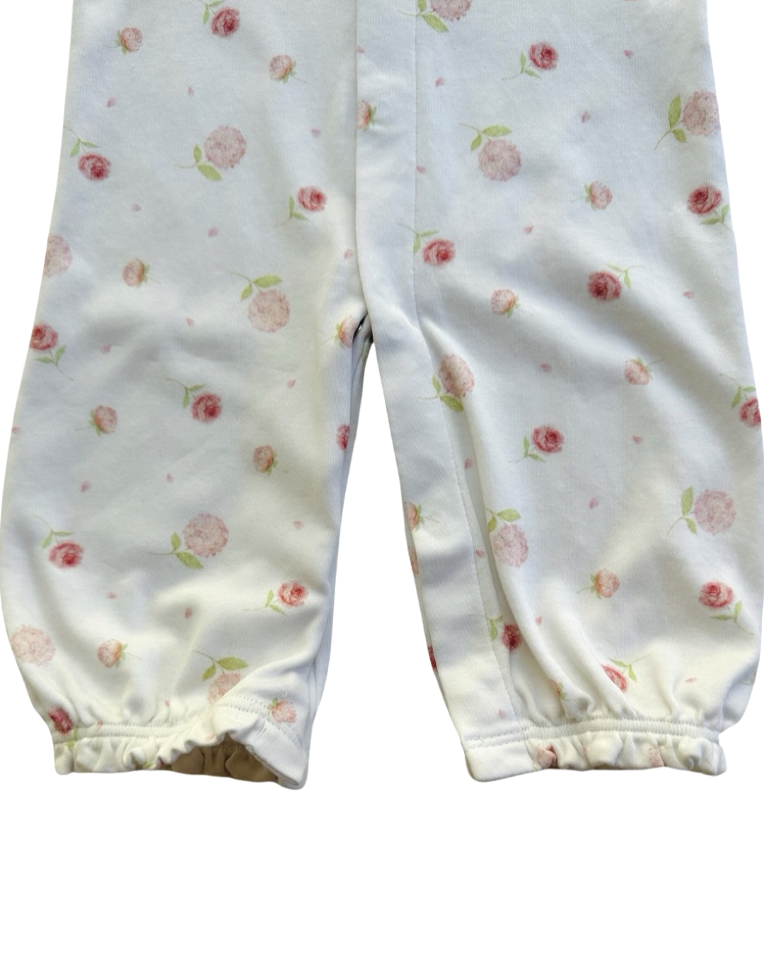 3-6M Baby Girl Baby Club Chic Pink Peony Pima Cotton Convertible Gown / Sleeper