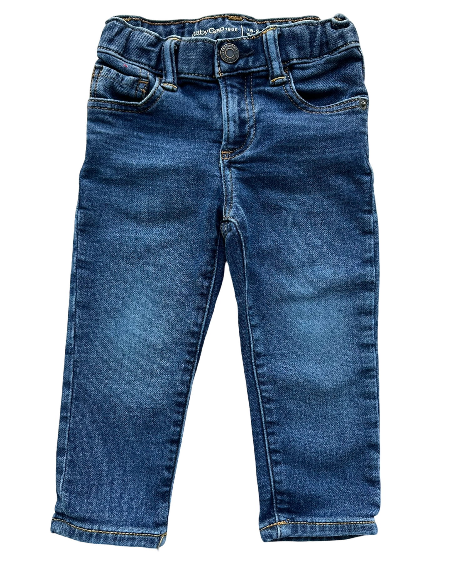 18M - 24M Baby Girls Baby Gap Adjustable Waist Slim Jeans Pant.