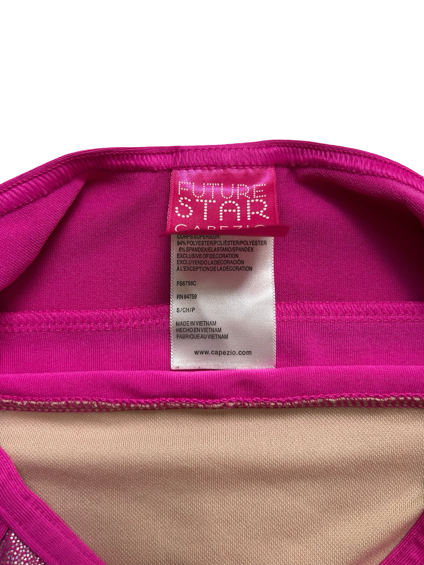 6T S/CH/P Toddler Girls Future Star Capezio Hot Pink Gymnastic Leotard.