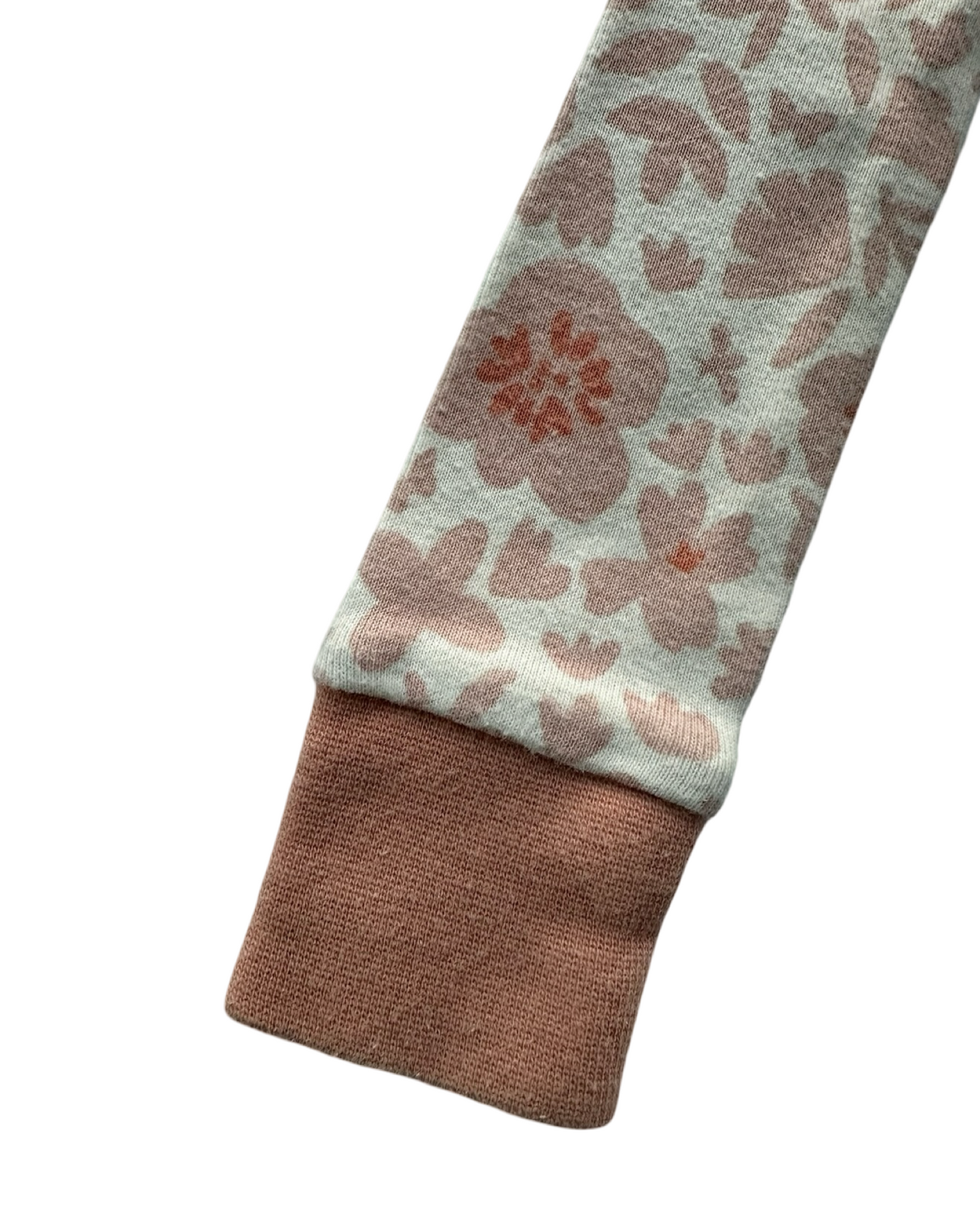 12M Baby Girl Honest Floral Organic Cotton Zip Up Footie Pajama