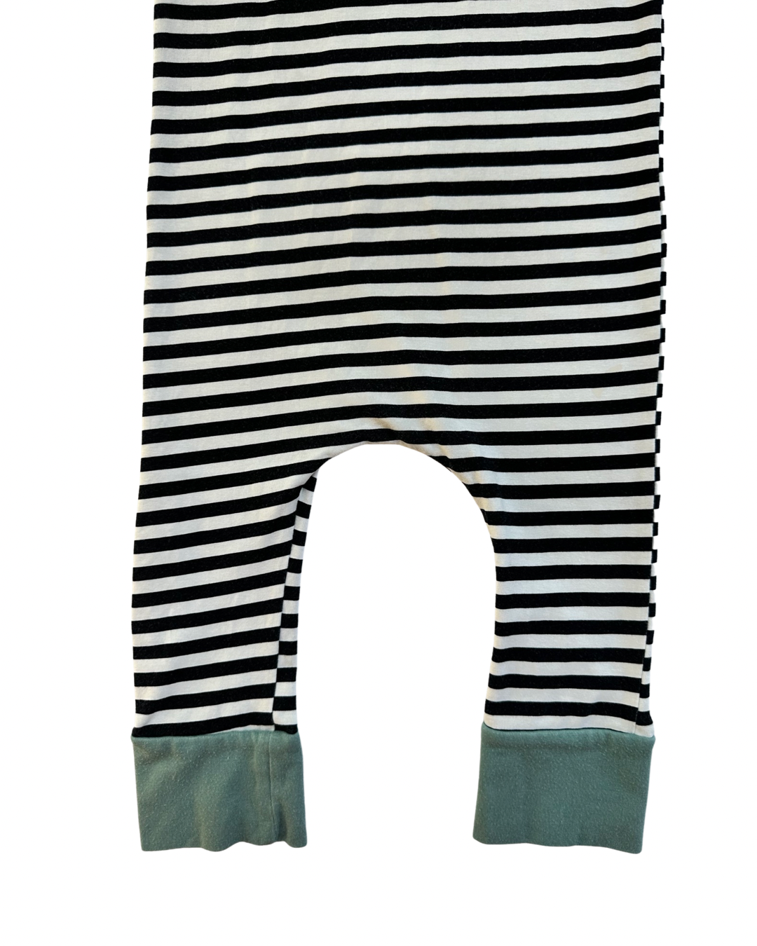 18-24M Baby Boy RAGS to Raches Black & White Striped Romper