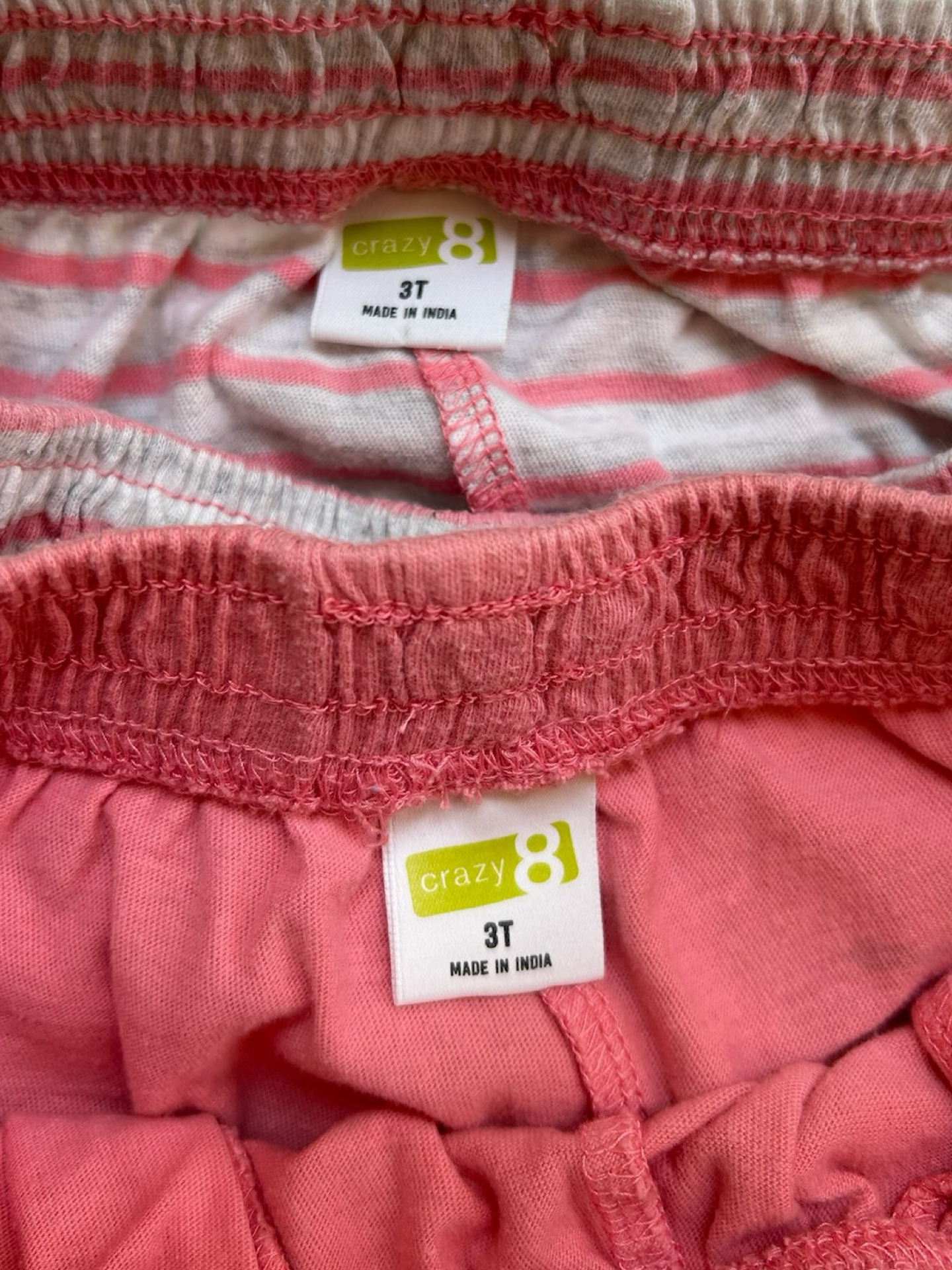 3T Toddler Girl’s Crazy 8 Patterned Summer Shorts 2 Pieces Set.