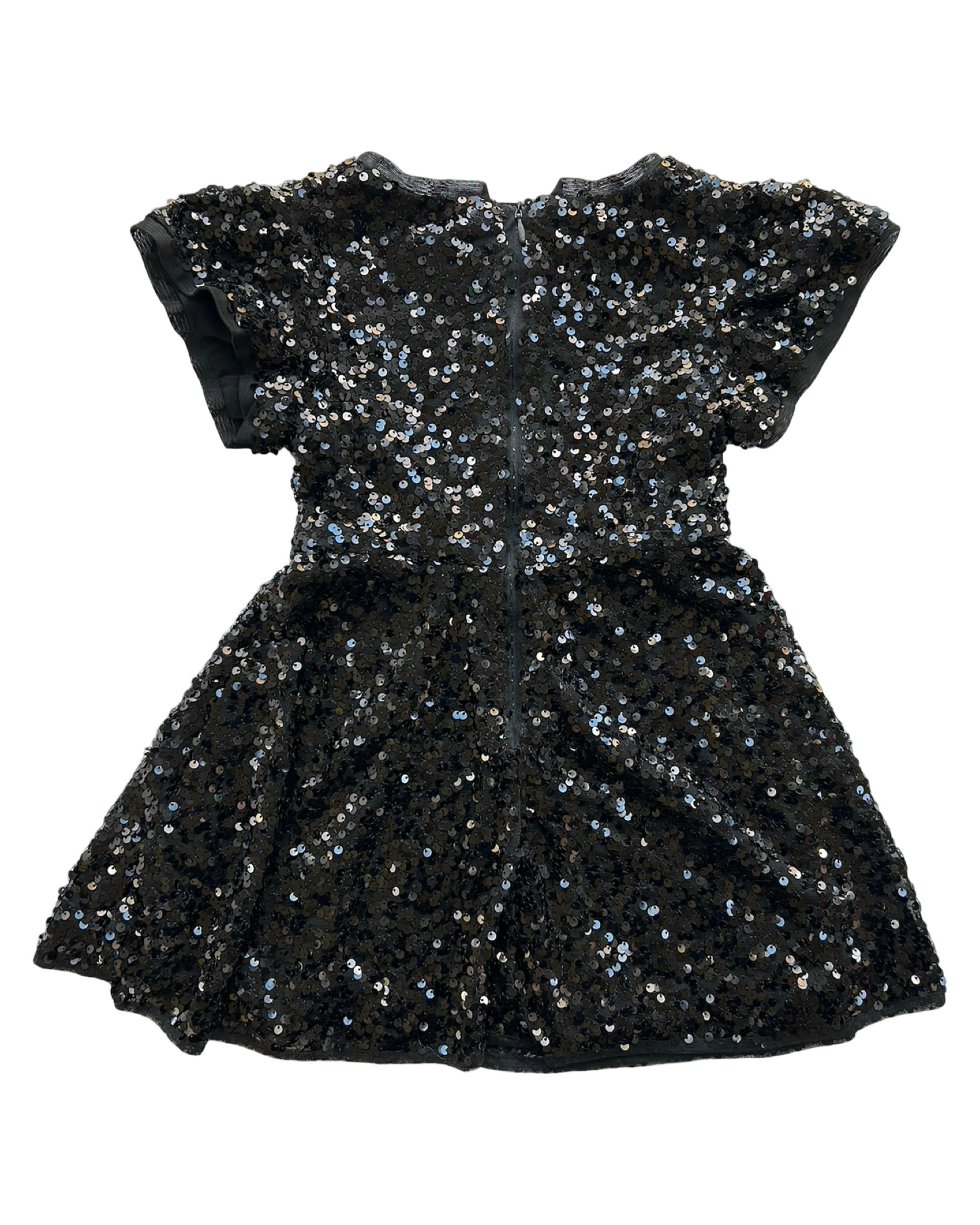 4T / 5T Toddler Girls Cat & Jack Sequins Black Short Sleeve Party Dress.