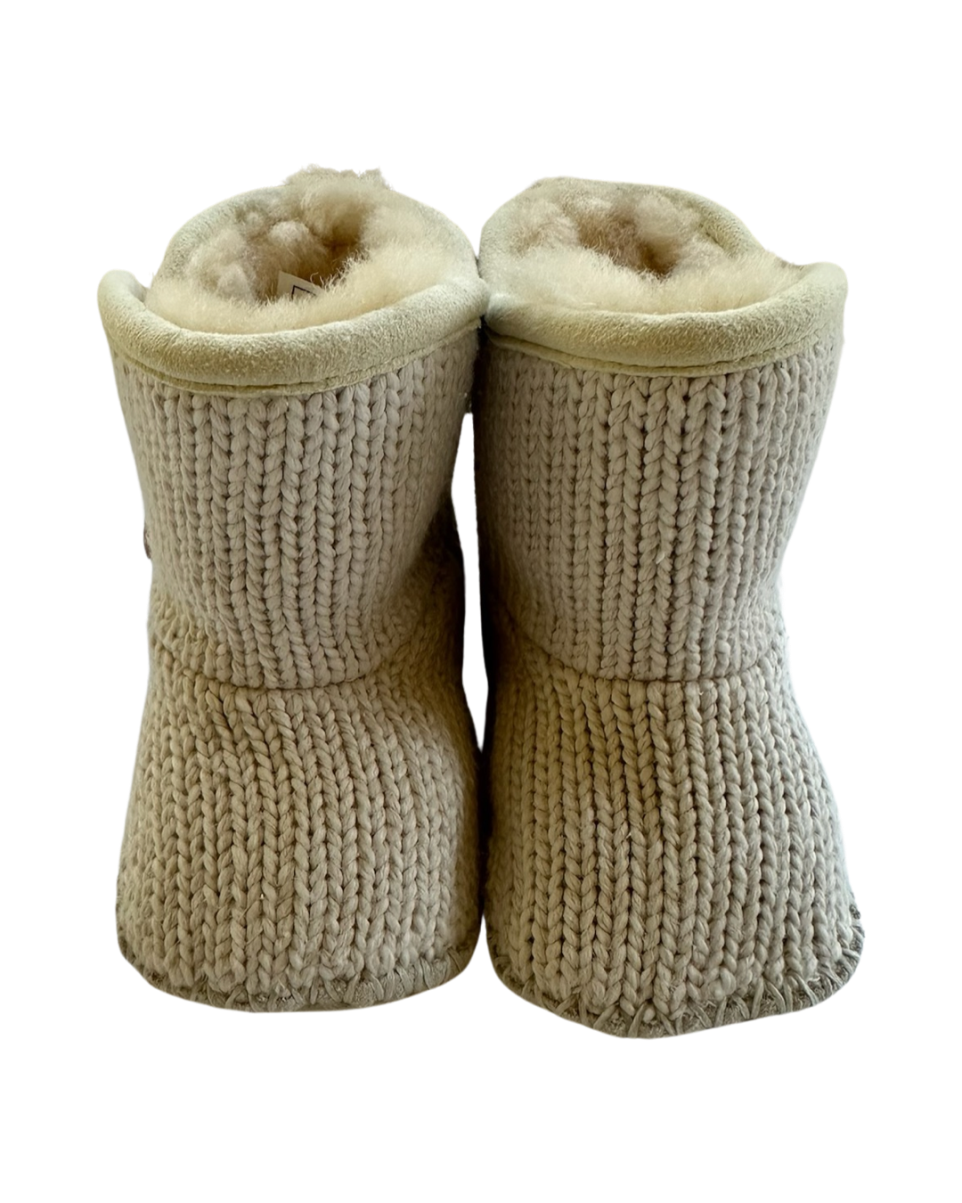 0/1C Baby Girl Cream  Knit UGG Baby Snow Boots