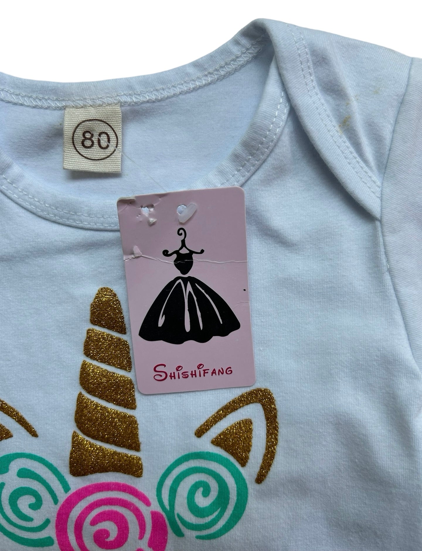 12M Baby Girls Shishifang Body With Unicorn Design For The First Birthday.
